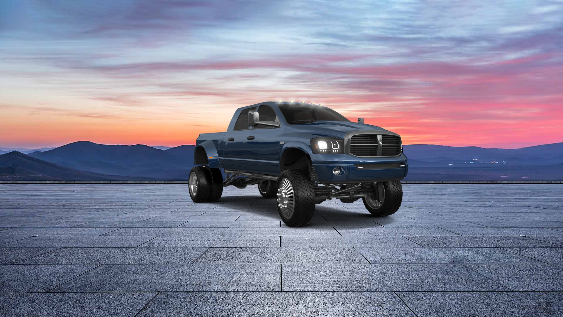 Dodge Ram 3500 Dually 4 Door pickup truck 2007