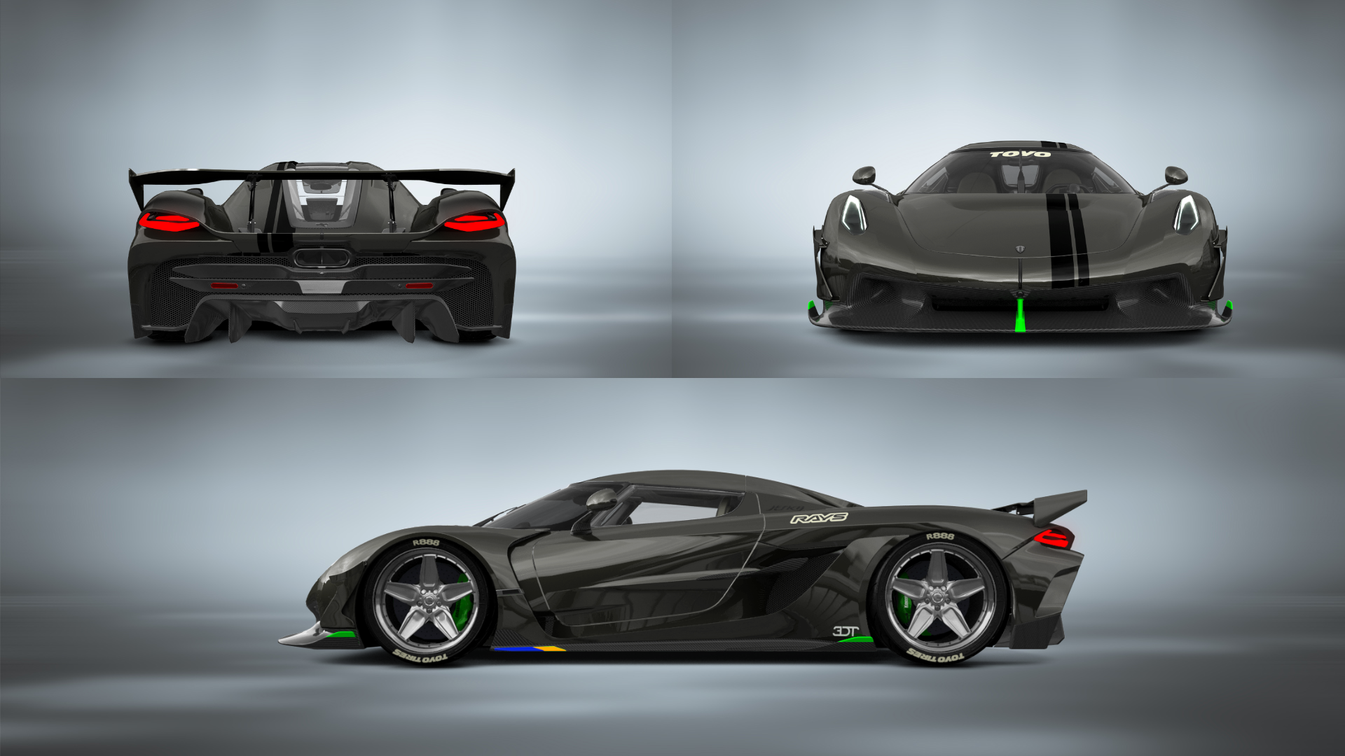 Koenigsegg Jesko 2 door targa top 2020 tuning