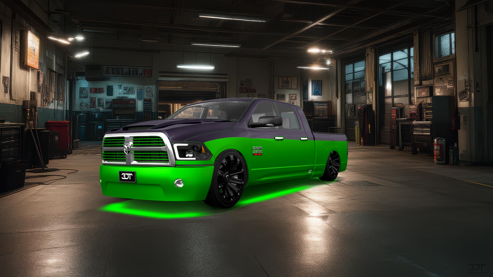 Dodge Ram 2500 Mega Cab 6.4 ft box 4 Door pickup truck 2010 tuning