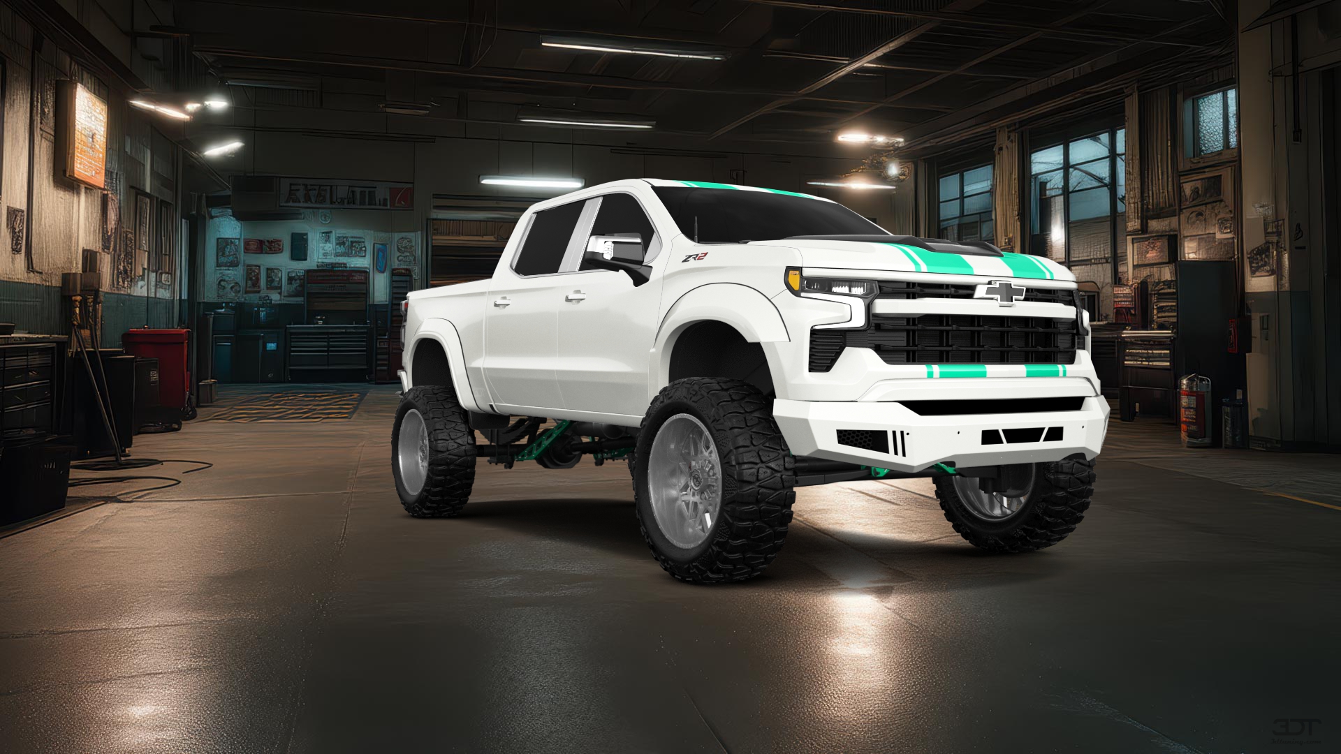 Chevrolet Silverado 1500 Crew Cab 5.8 ft box 4 Door pickup truck 2023 tuning