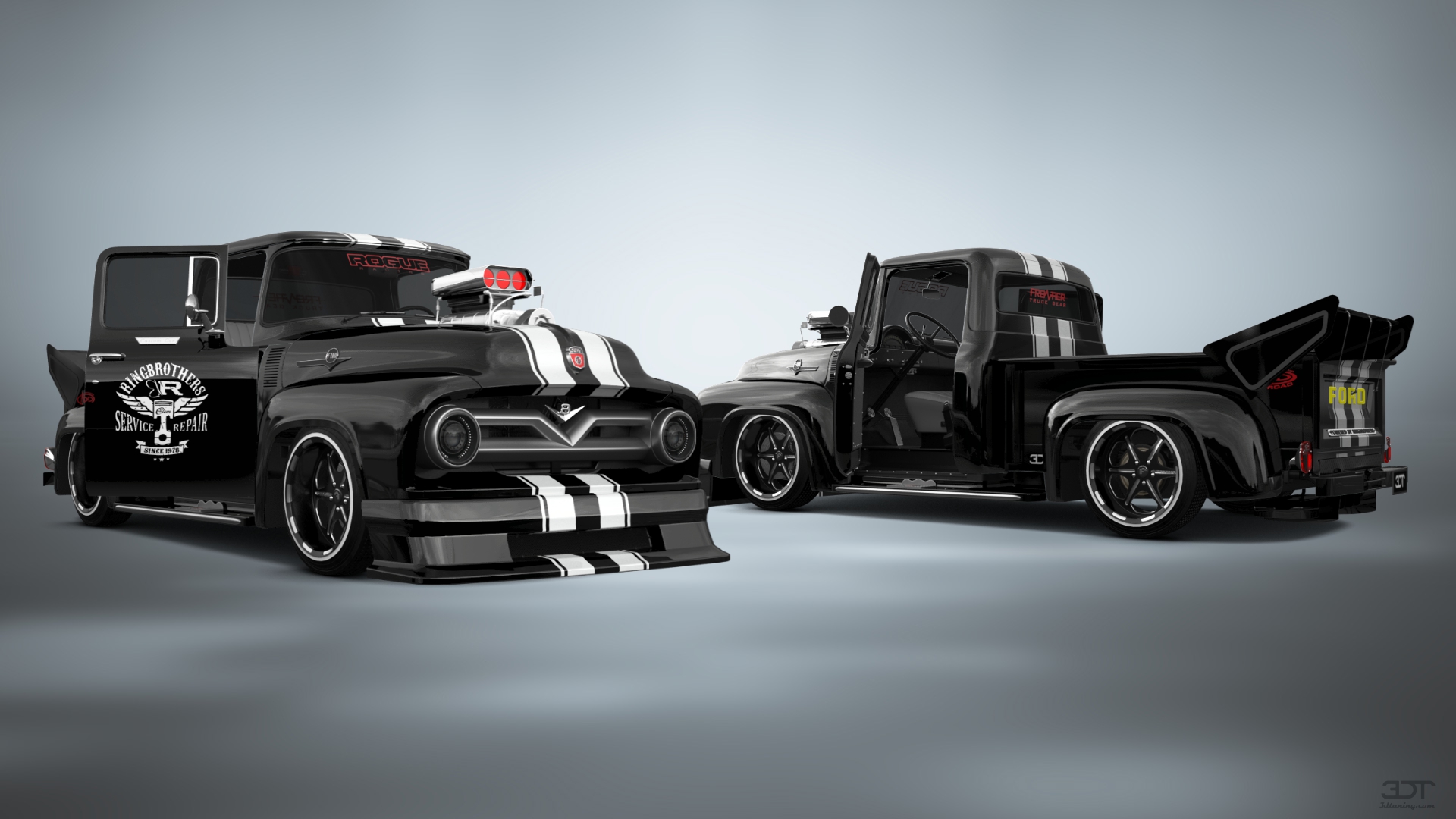 Ford F-100 2 Door truck 1956 tuning