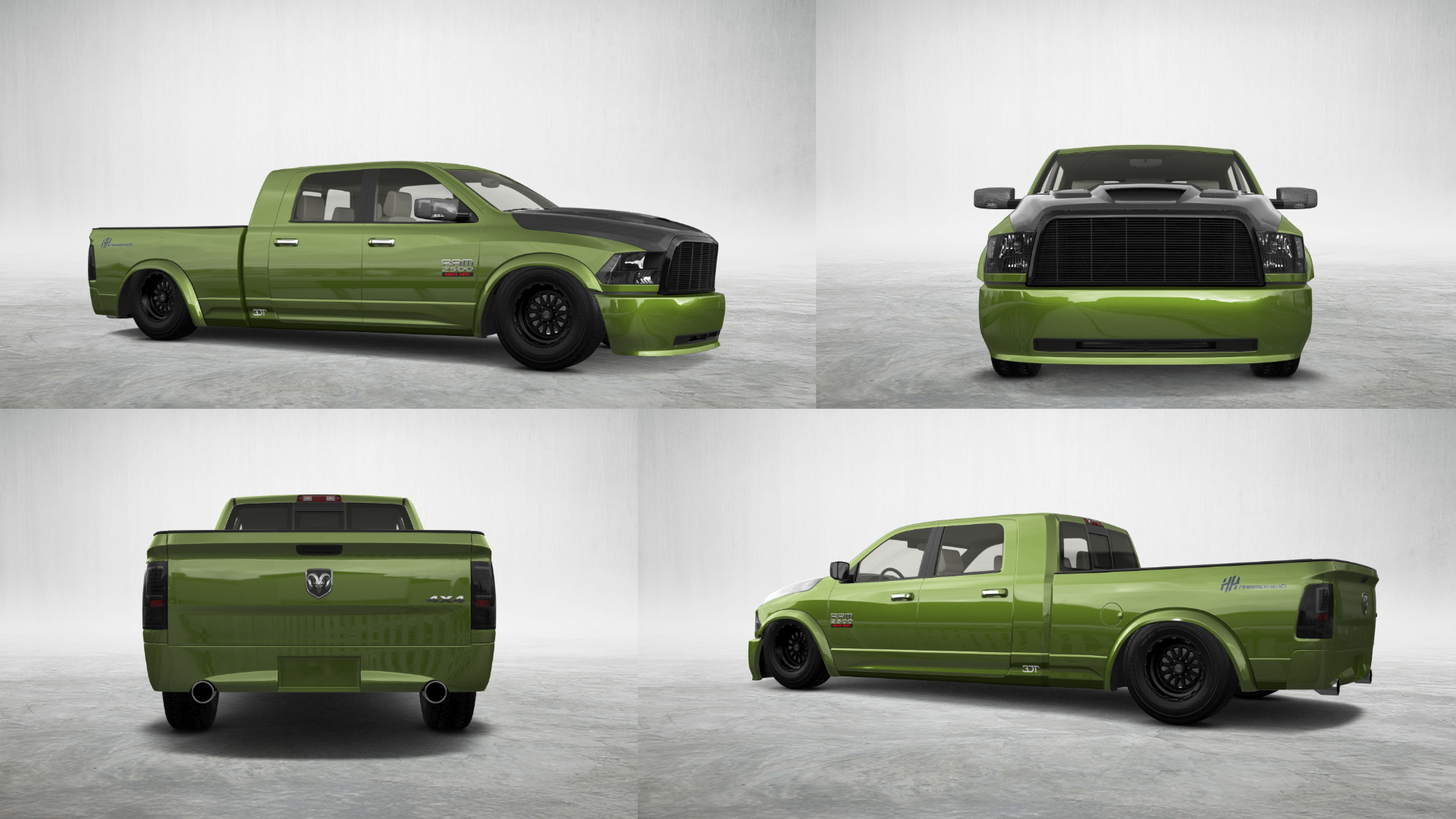 Dodge Ram 2500 Mega Cab 6.4 ft box 4 Door pickup truck 2010 tuning