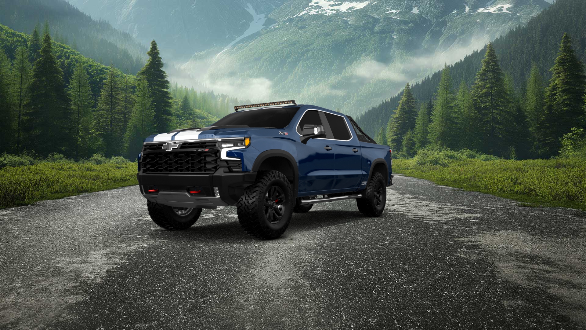 Chevrolet Silverado 1500 Crew Cab 5.8 ft box 4 Door pickup truck 2023 tuning