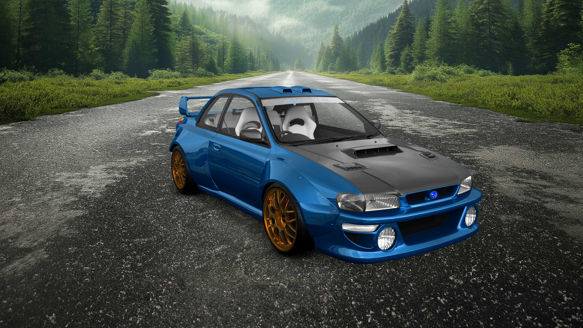 Subaru Impreza WRX STI 22B 2 Door Coupe 2000 tuning