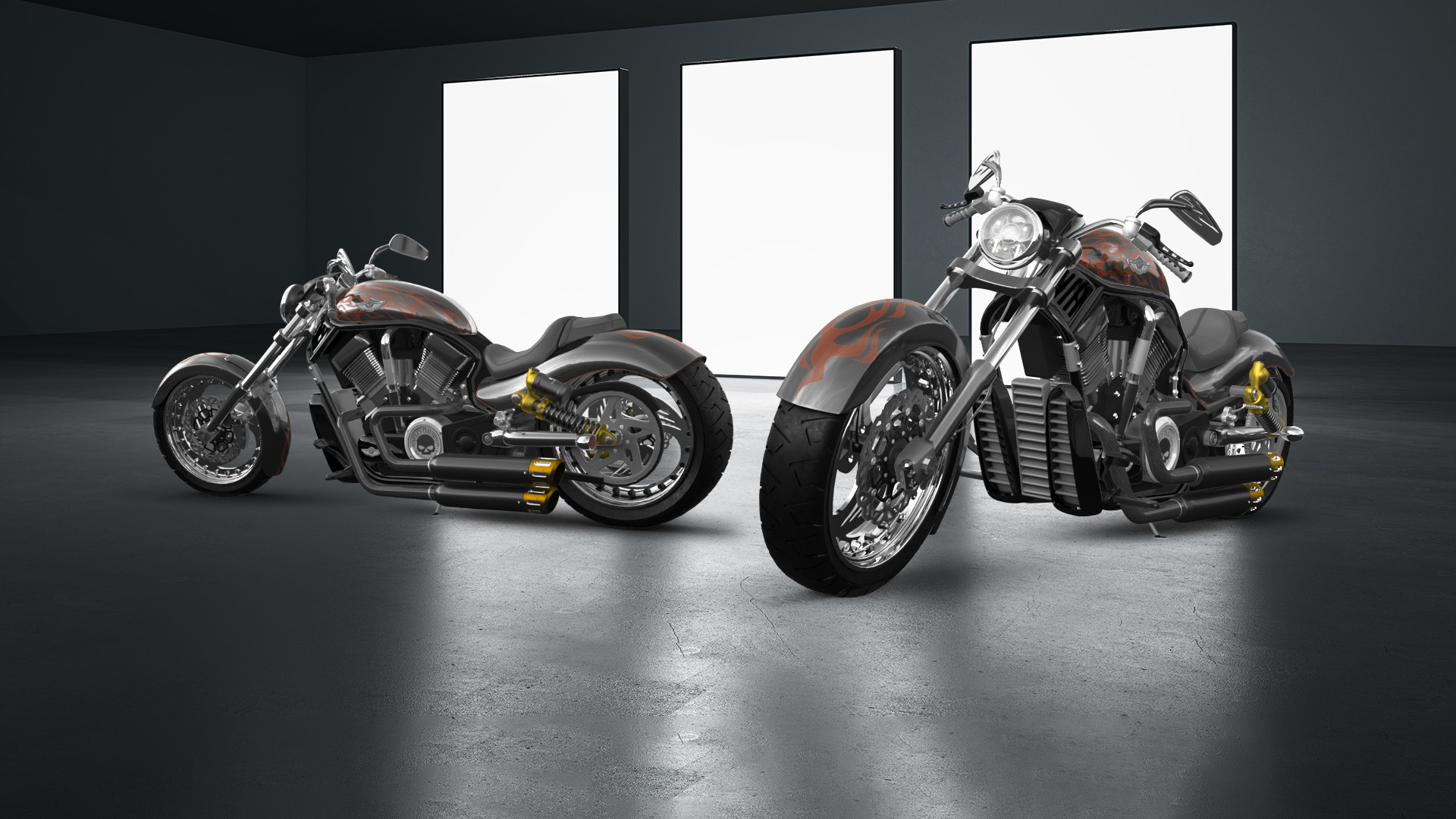 Harley-Davidson Custom Chopper Cruiser 2011 tuning