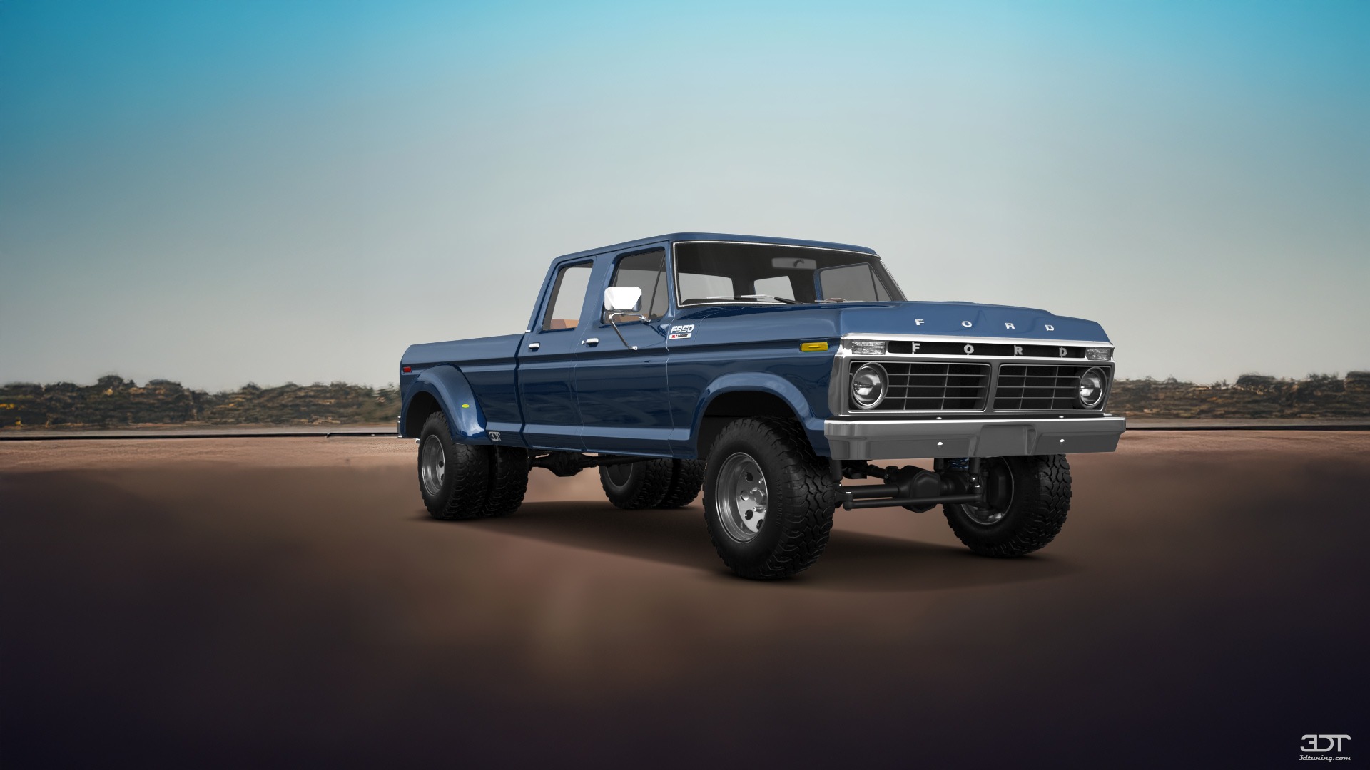 Ford F-350 Dually 4 Door pickup truck 1973 tuning