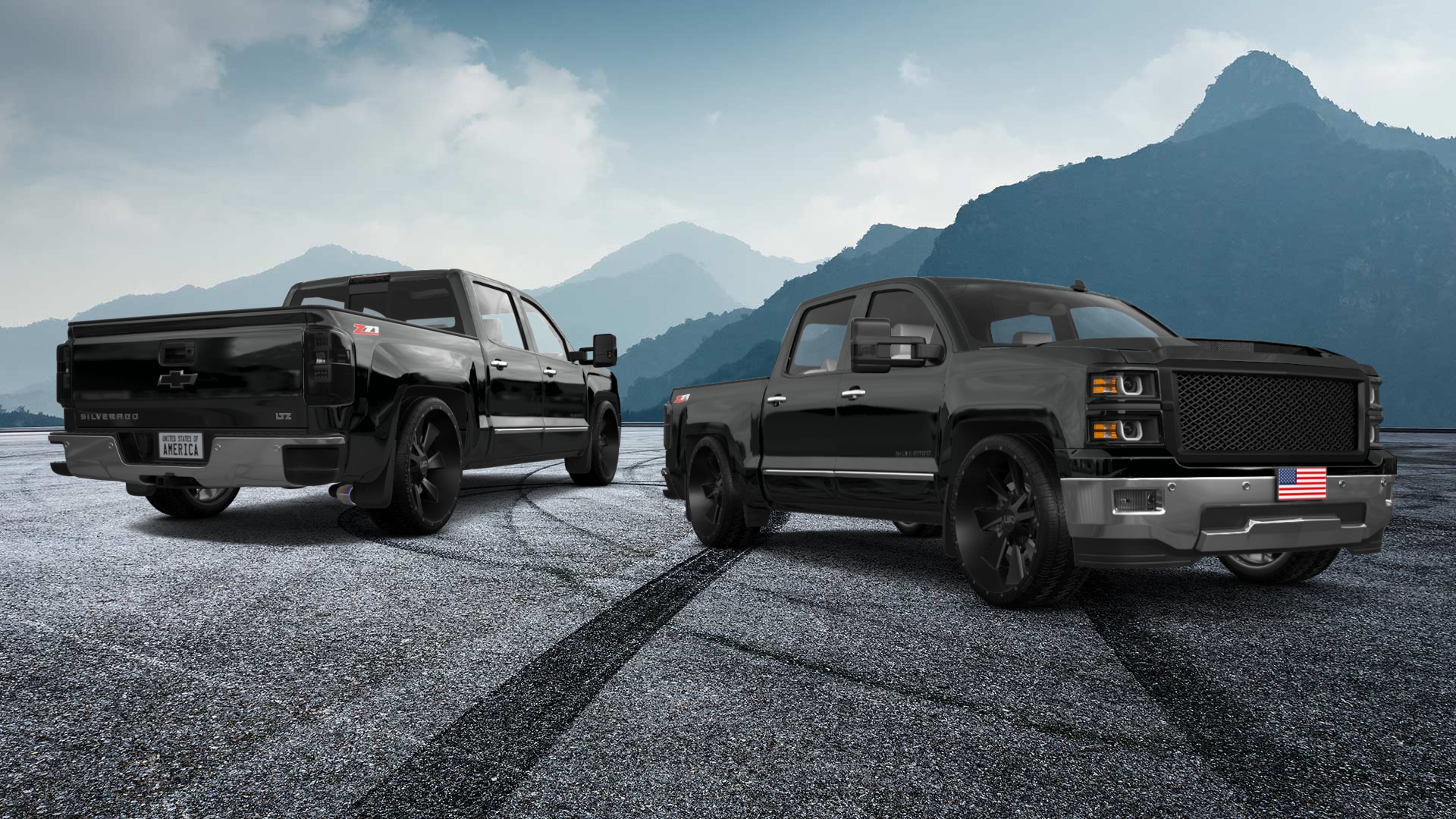Chevrolet Silverado 1500 4 Door pickup truck 2014 tuning