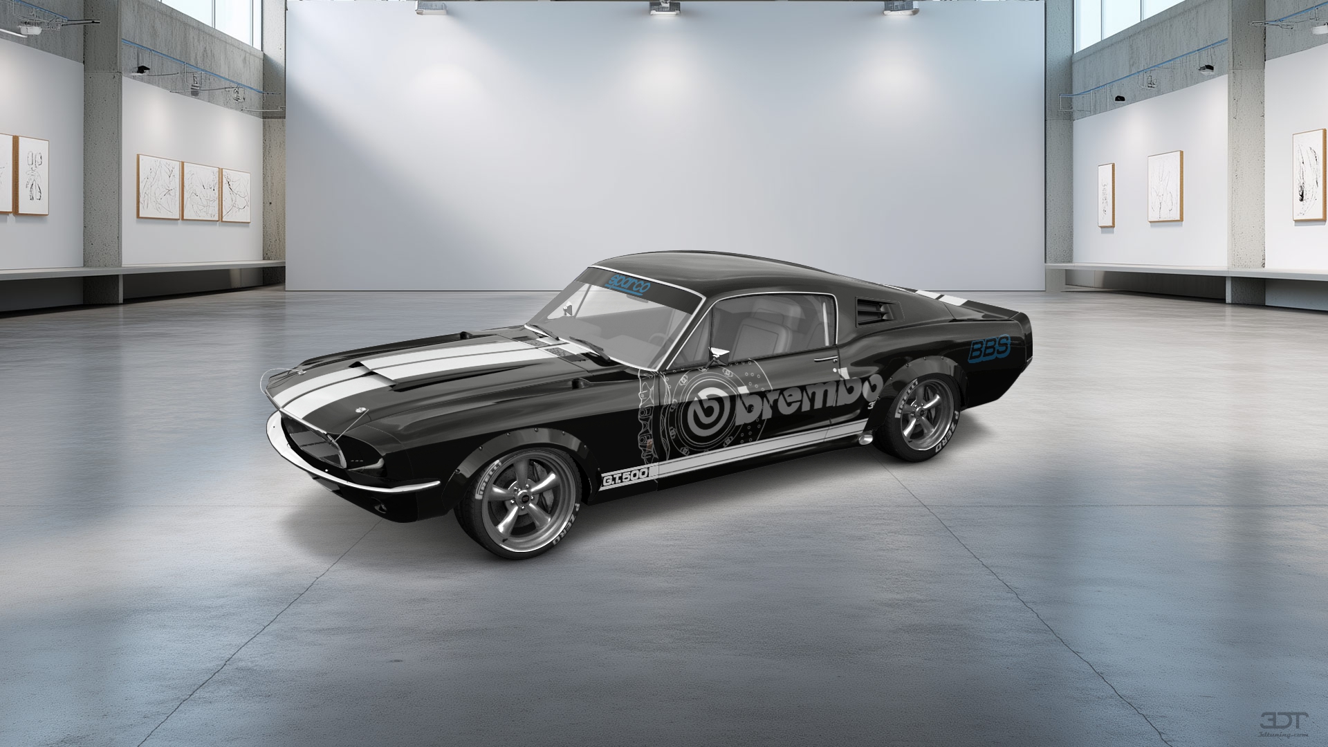 Mustang GT500 2 Door Coupe 1968 tuning