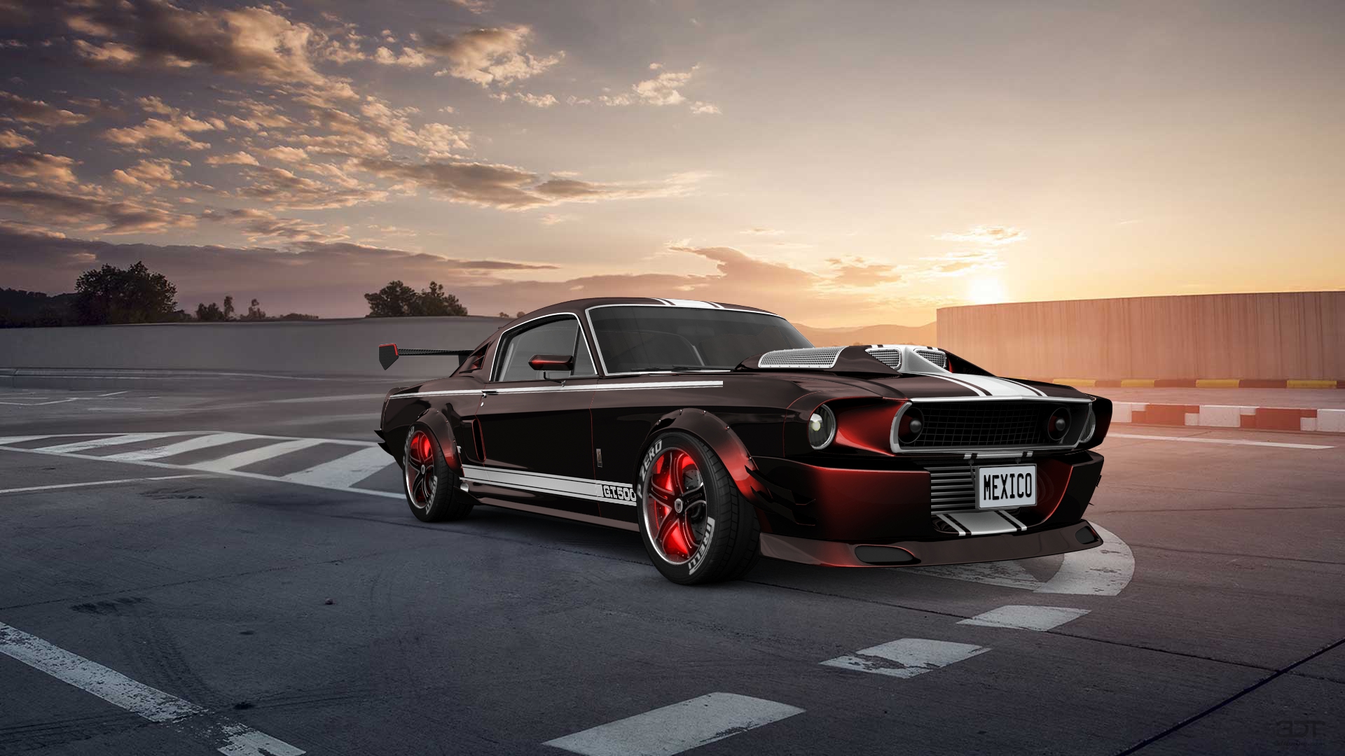 Mustang GT500 2 Door Coupe 1968 tuning