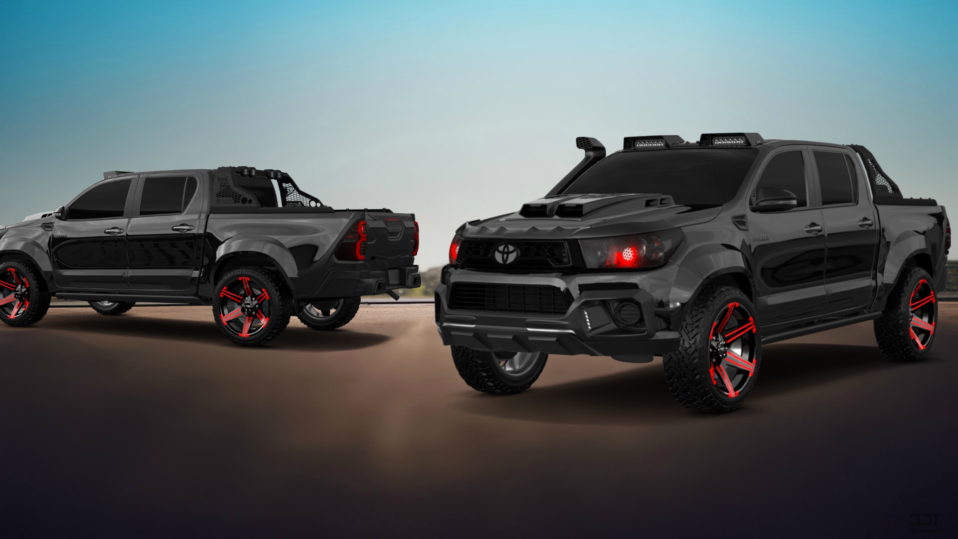Toyota Hilux Double Cab 4 Door pickup truck 2015 tuning