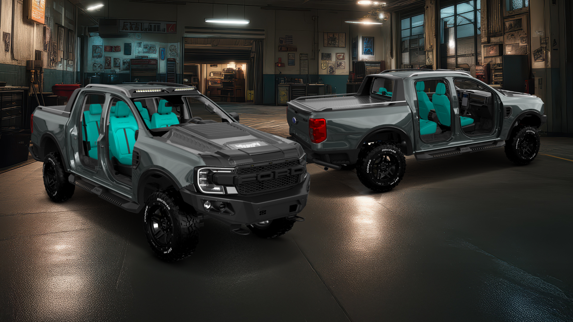 Ford Ranger 4 Door pickup truck 2022 tuning