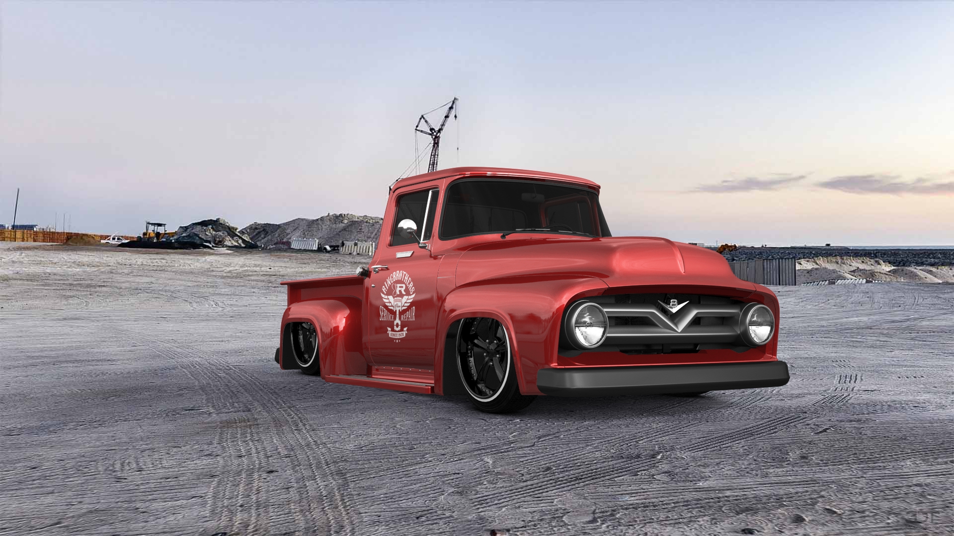 Ford F-100 2 Door truck 1956 tuning