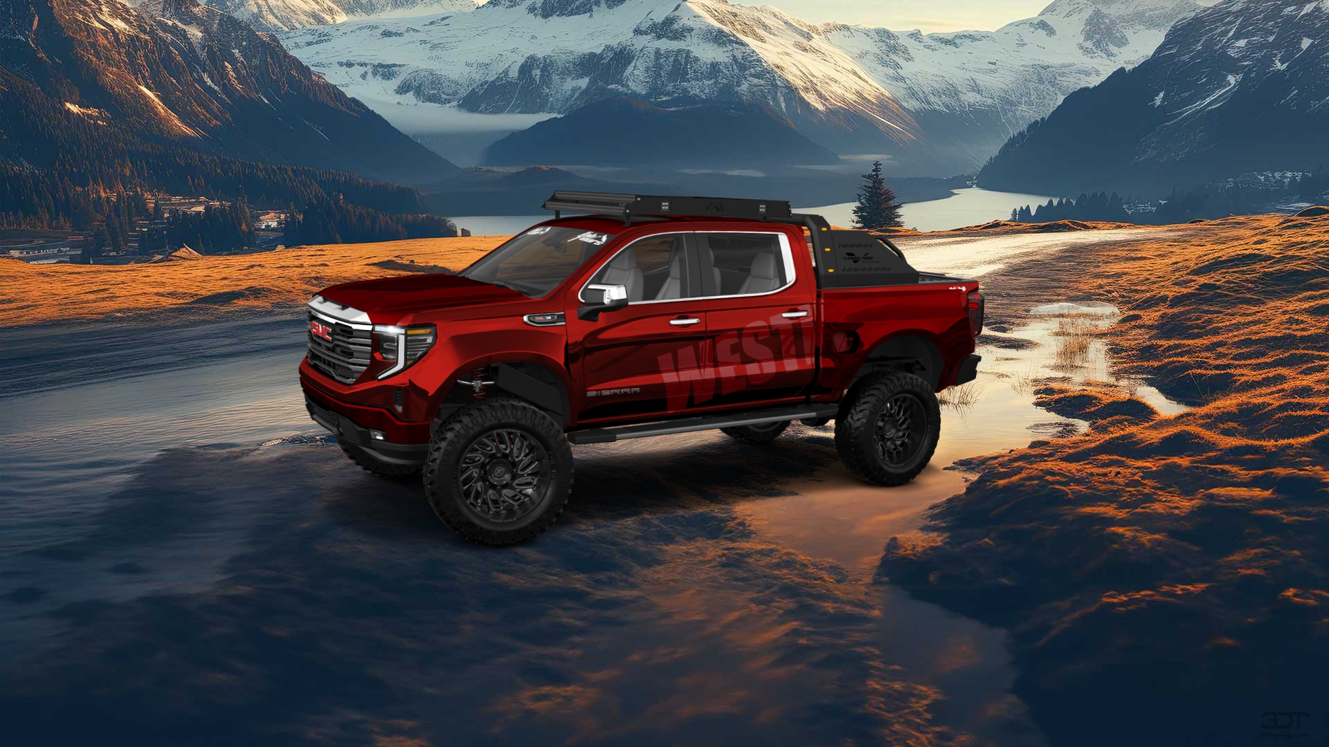 GMC Sierra 1500 Crew Cab 5.8 ft box 4 Door pickup truck 2023 tuning