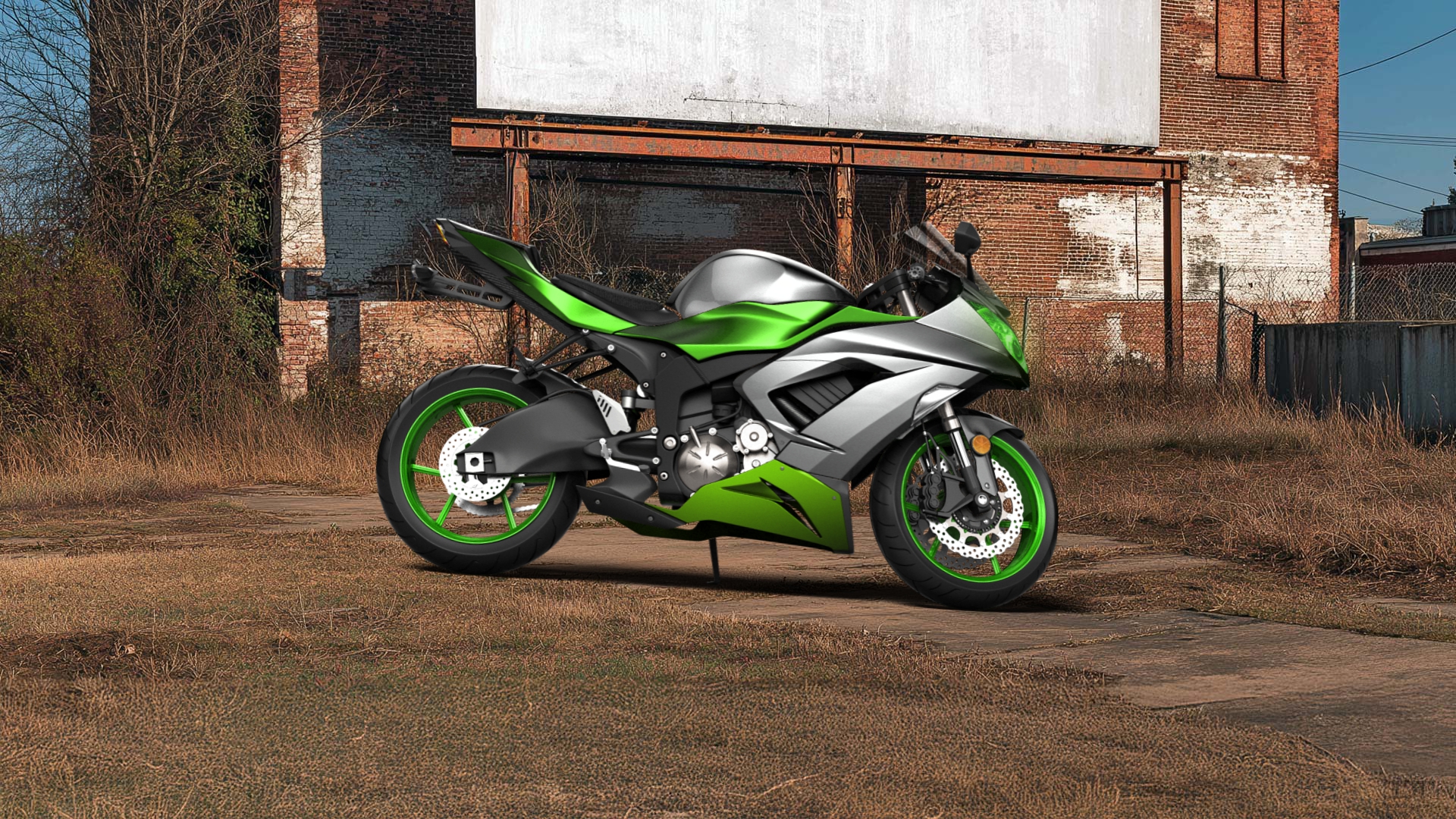 Kawasaki Ninja ZX 6R Sport Bike 2015 tuning
