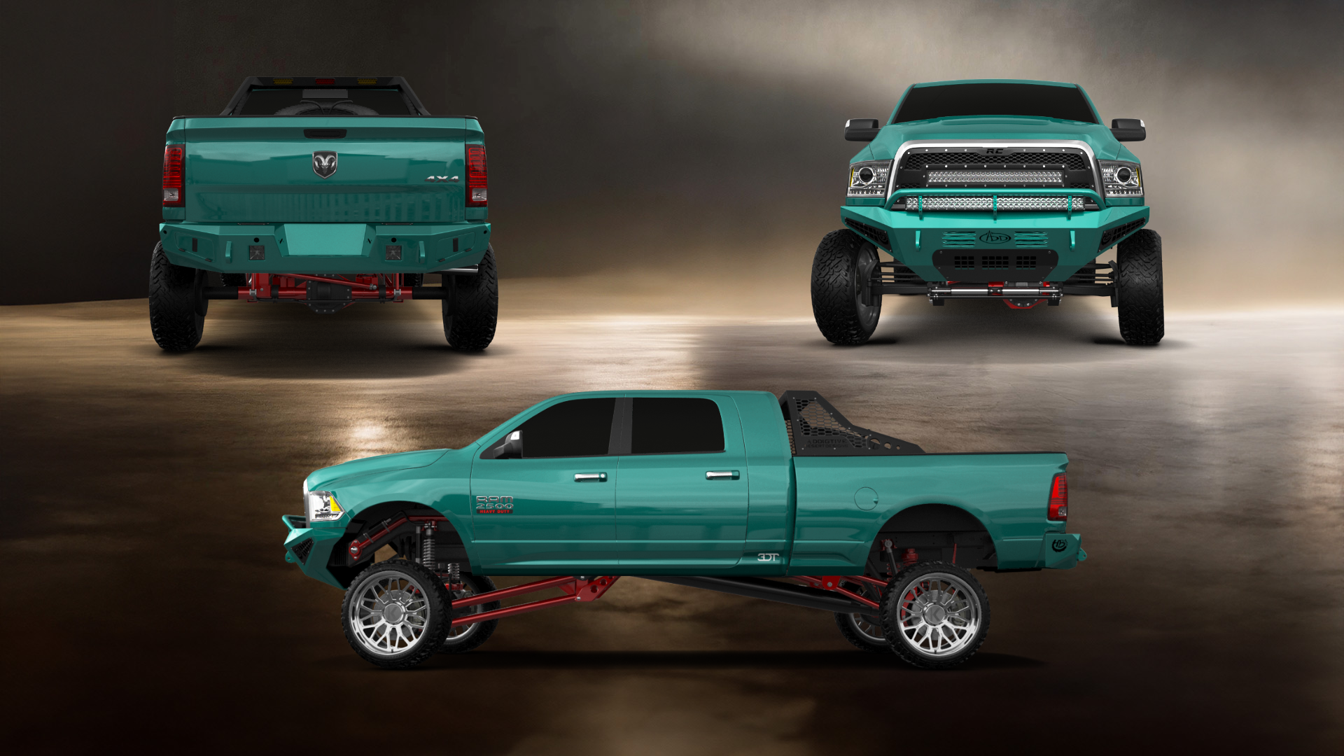 Dodge Ram 2500 Mega Cab 6.4 ft box 4 Door pickup truck 2010