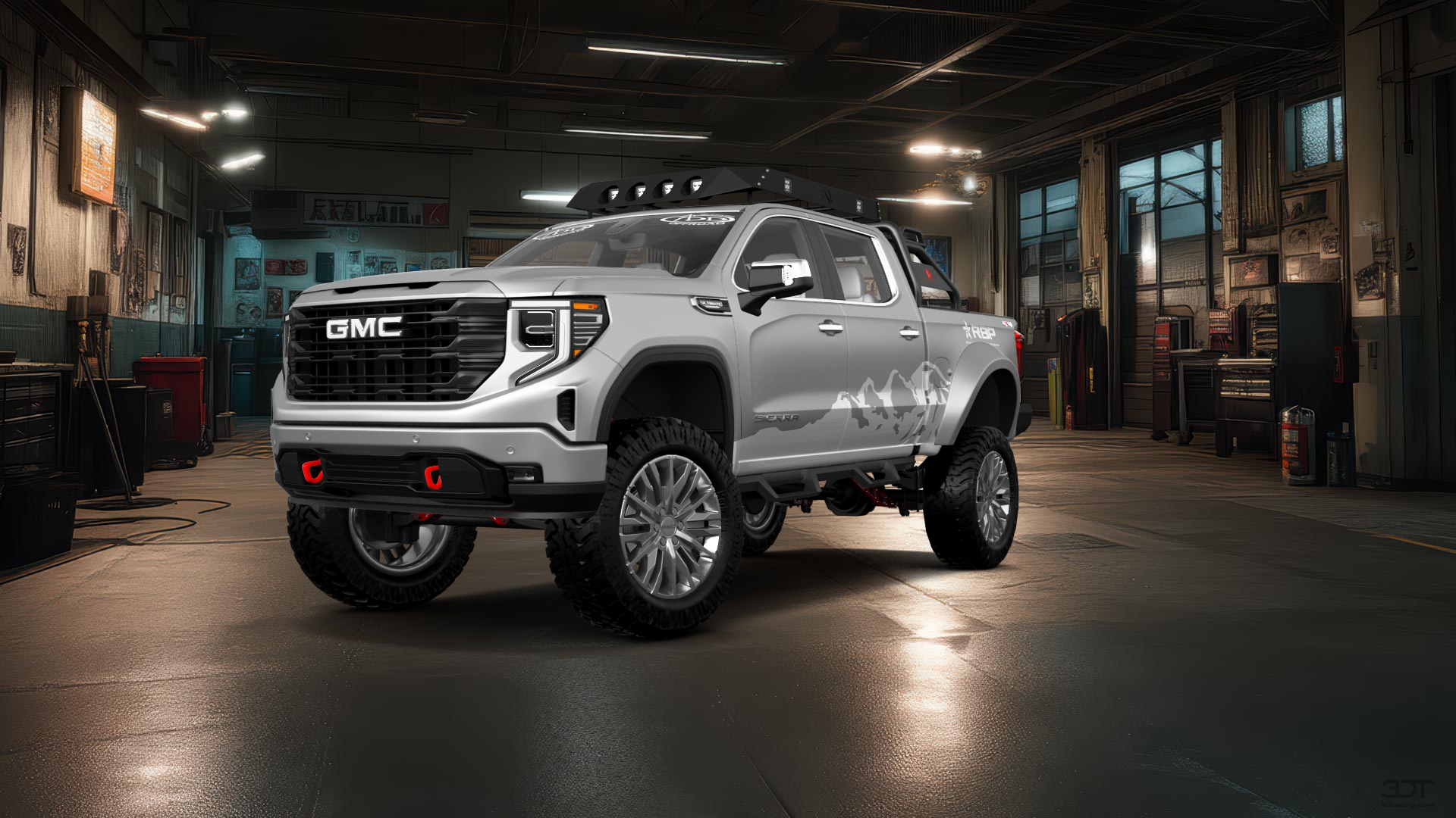 GMC Sierra 1500 Crew Cab 5.8 ft box 4 Door pickup truck 2023 tuning