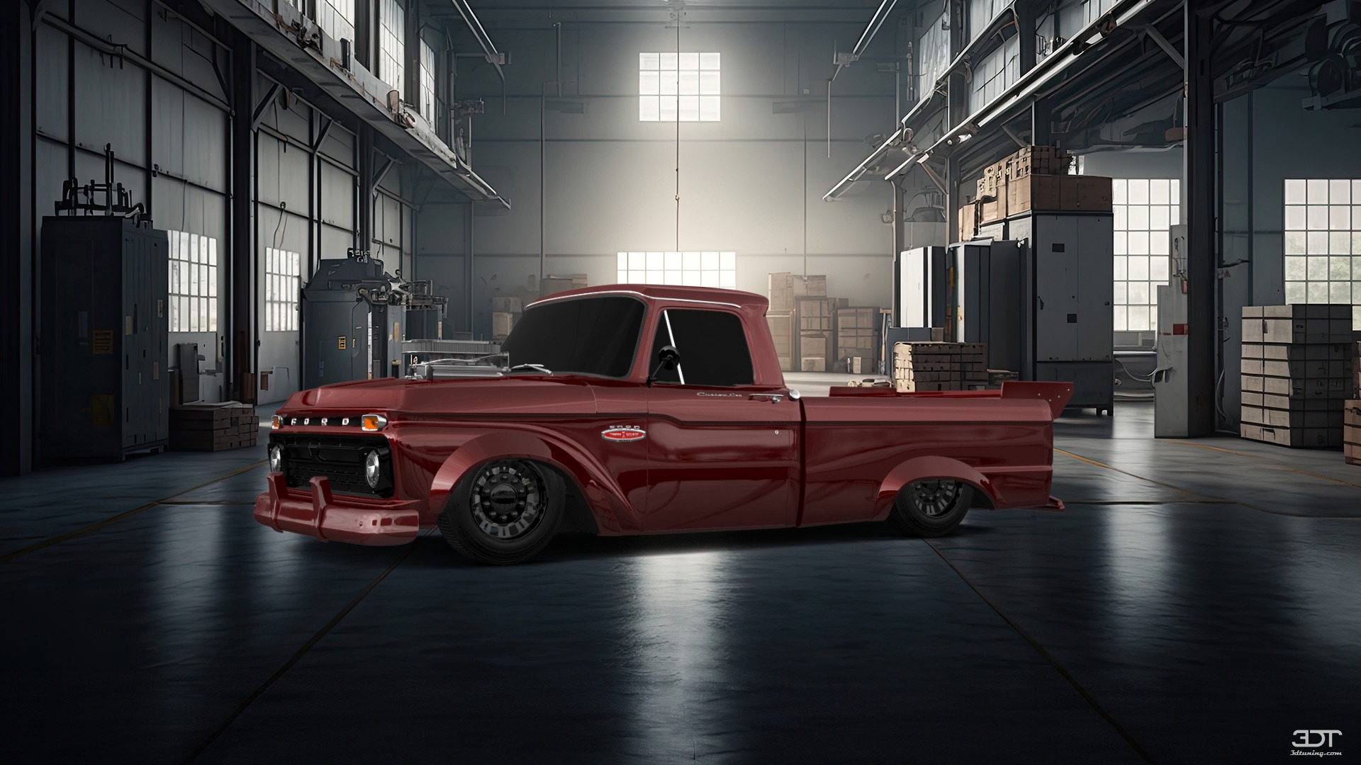 Ford F-100 Custom Cab 2 Door pickup truck 1966 tuning