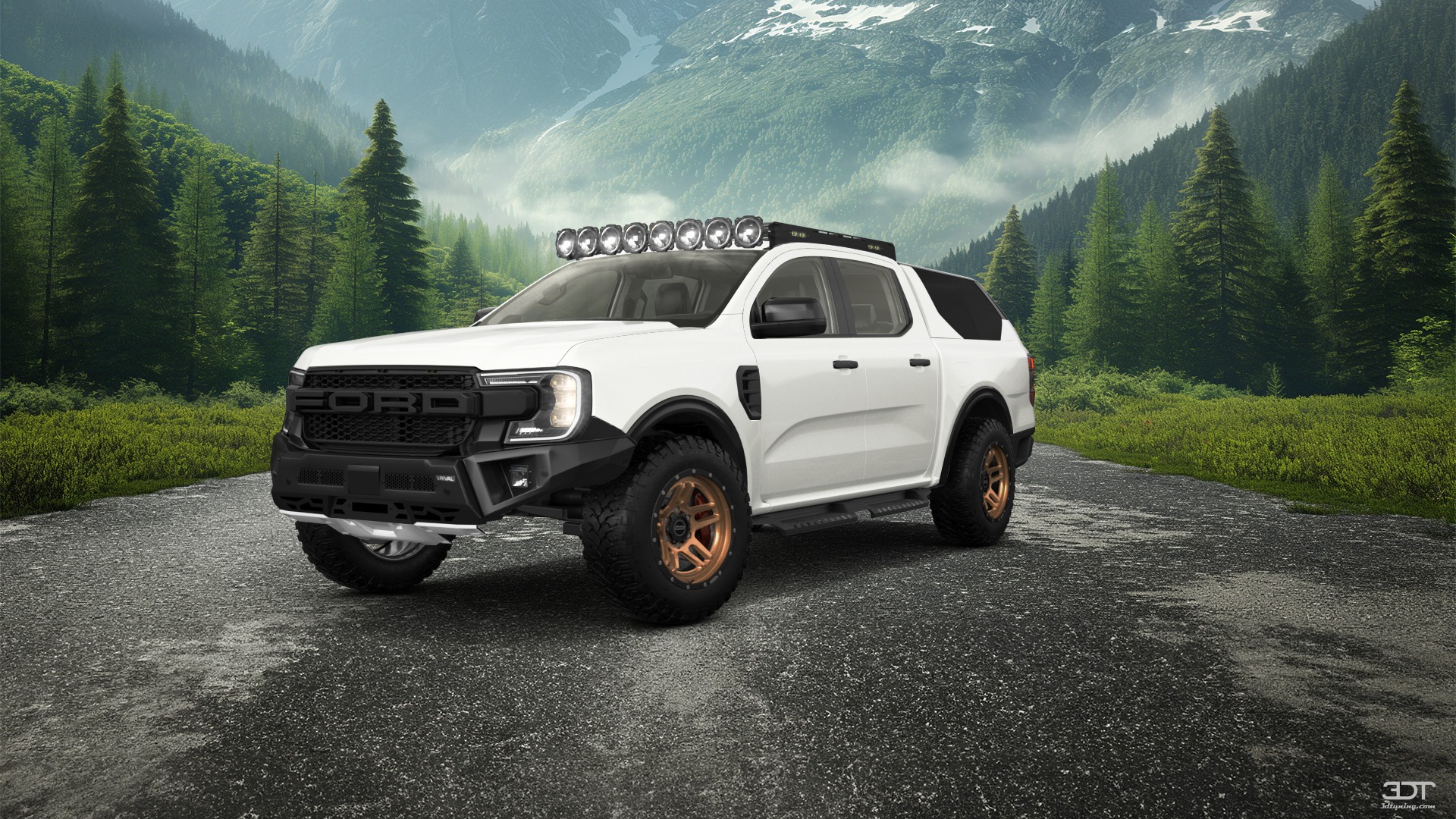 Ford Ranger 4 Door pickup truck 2022 tuning