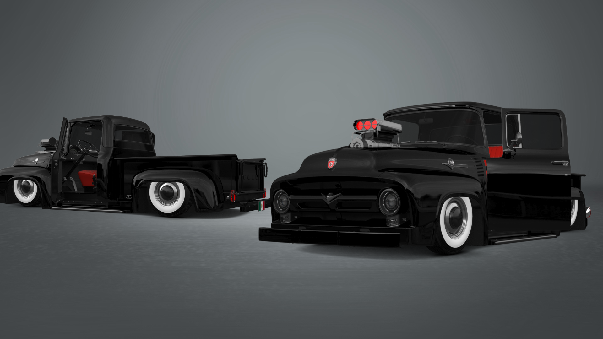 Ford F-100 2 Door truck 1956 tuning