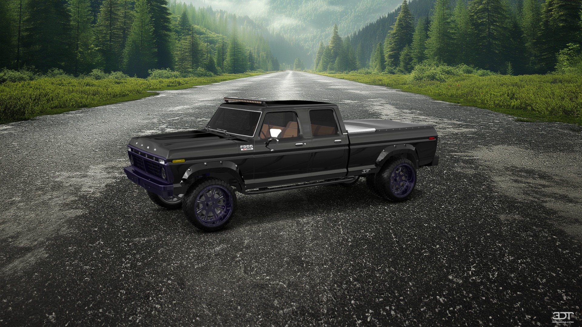 Ford F-350 Dually 4 Door pickup truck 1973 tuning