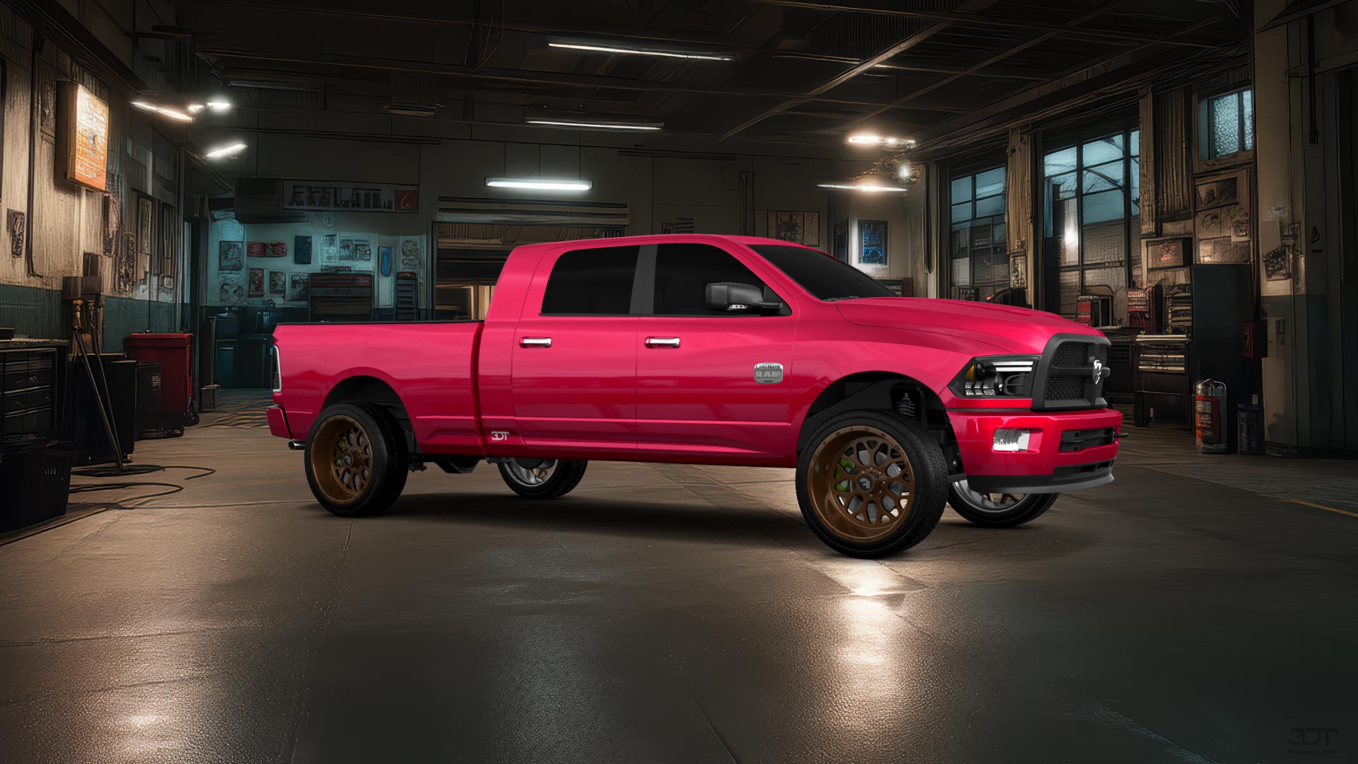 Dodge Ram 2500 Mega Cab 6.4 ft box 4 Door pickup truck 2010 tuning
