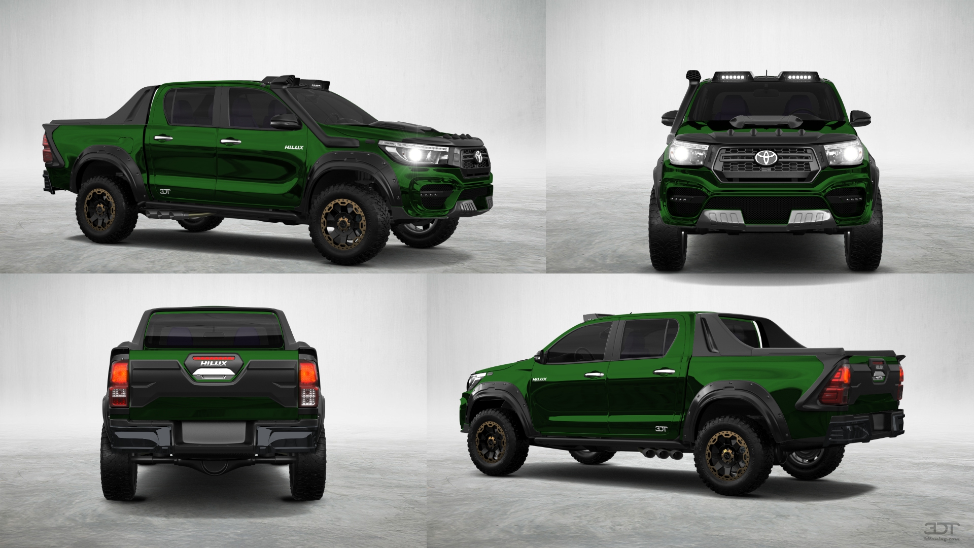 Toyota Hilux Double Cab 4 Door pickup truck 2015 tuning