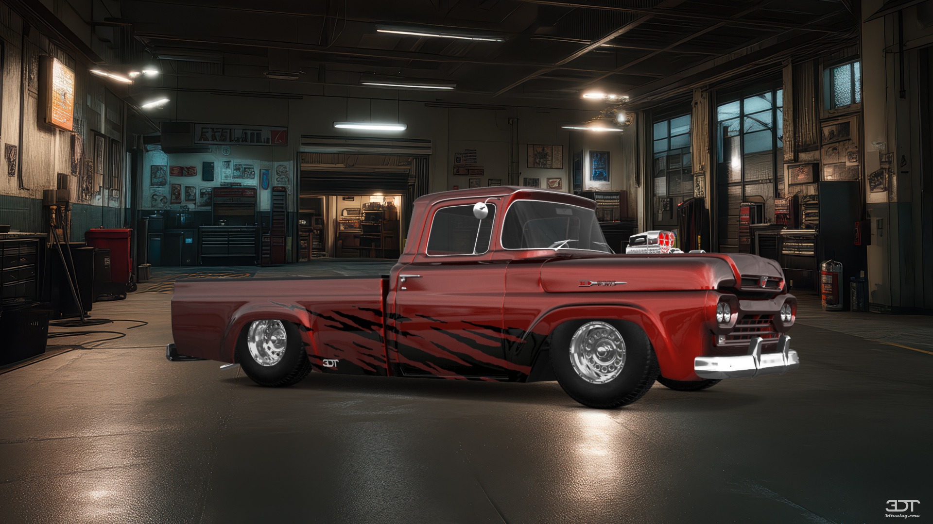 Ford F-100 2 Door pickup truck 1960 tuning