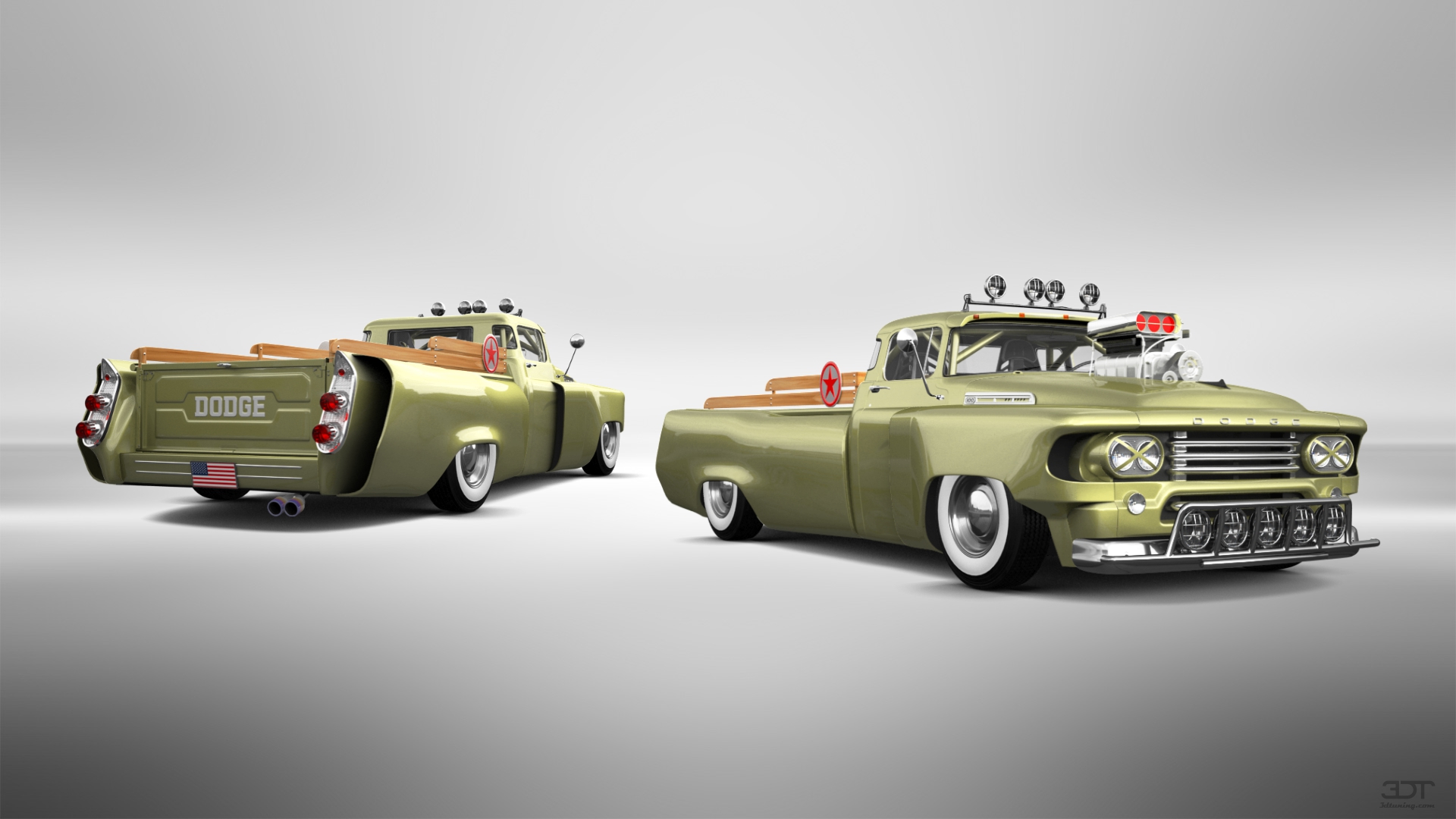 Dodge C series 2 Door pickup truck 1958 tuning