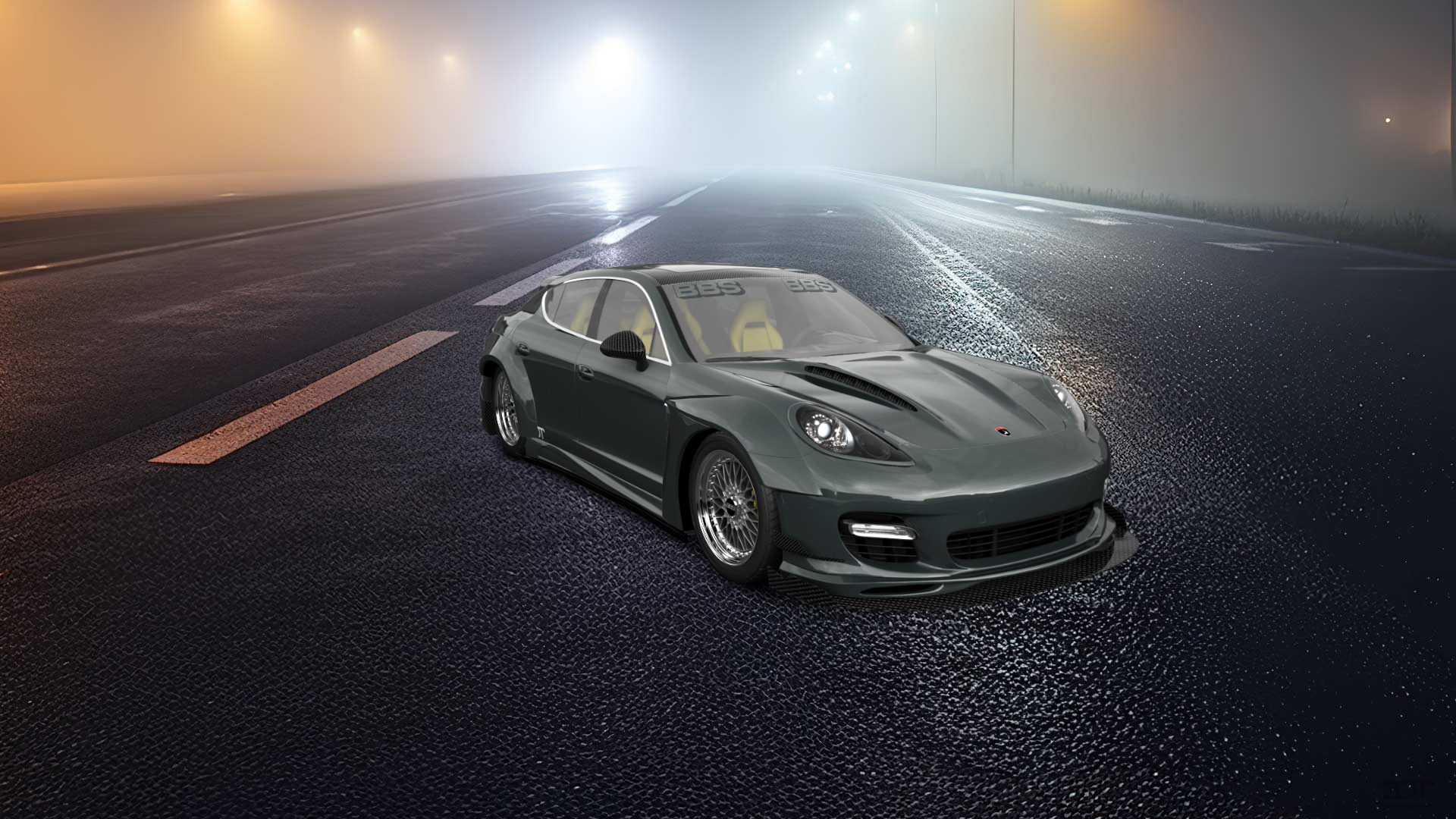 Porsche Panamera 4 door fastback saloon 2011