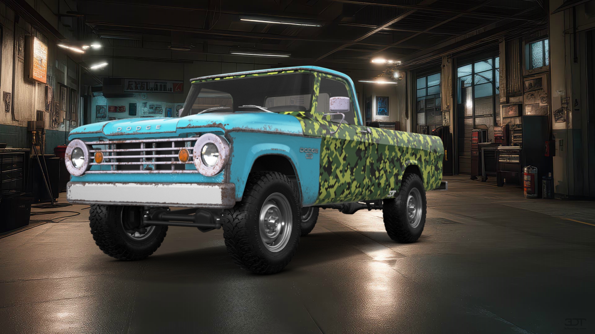 Dodge Power Wagon W200 2 Door pickup truck 1966 tuning