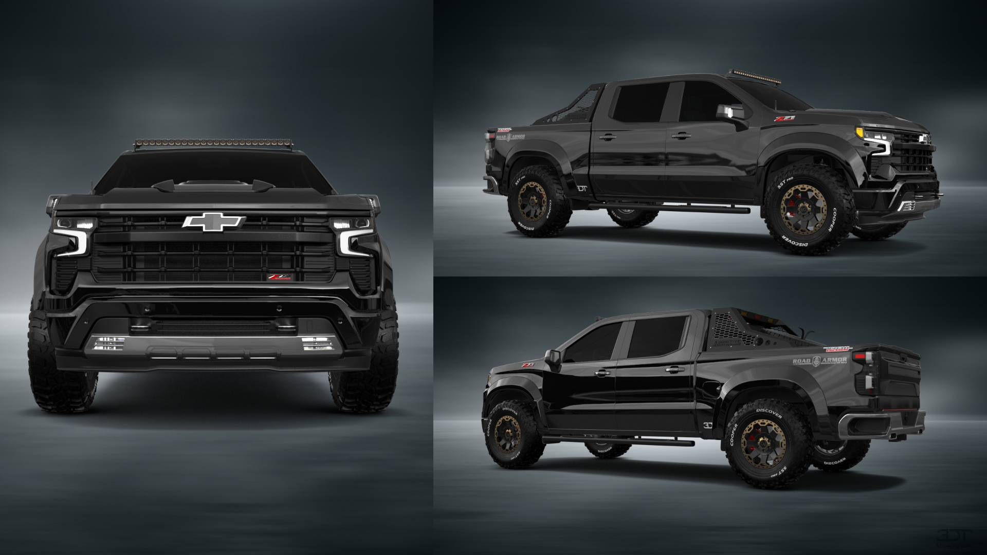 Chevrolet Silverado 1500 Crew Cab 5.8 ft box 4 Door pickup truck 2023 tuning