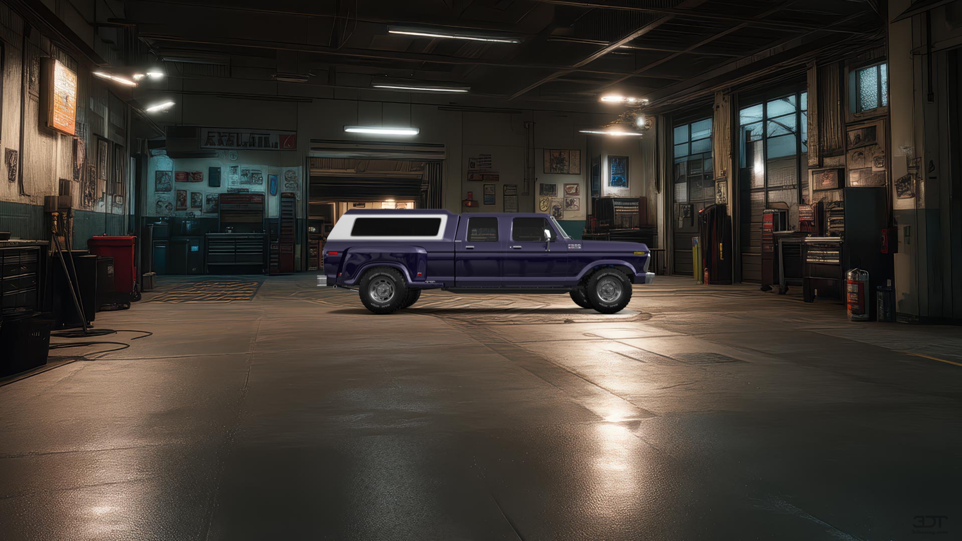 Ford F-350 Dually 4 Door pickup truck 1973 tuning