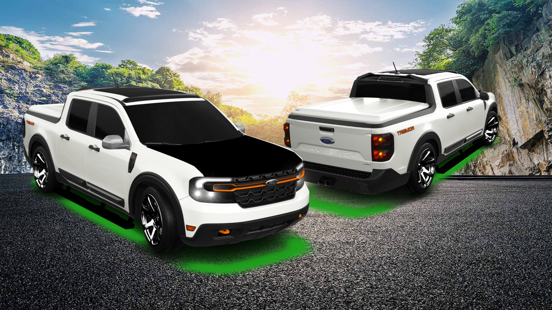 Ford Maverick 4 Door pickup truck 2022 tuning