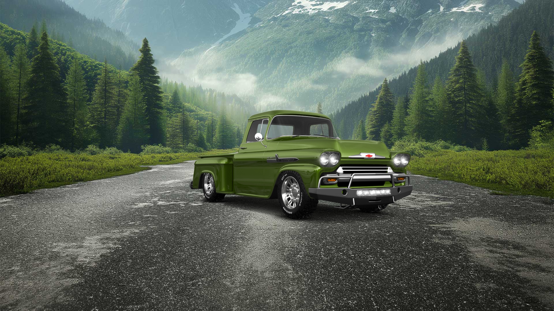 Chevrolet Apache Stepside 2 Door pickup truck 1959