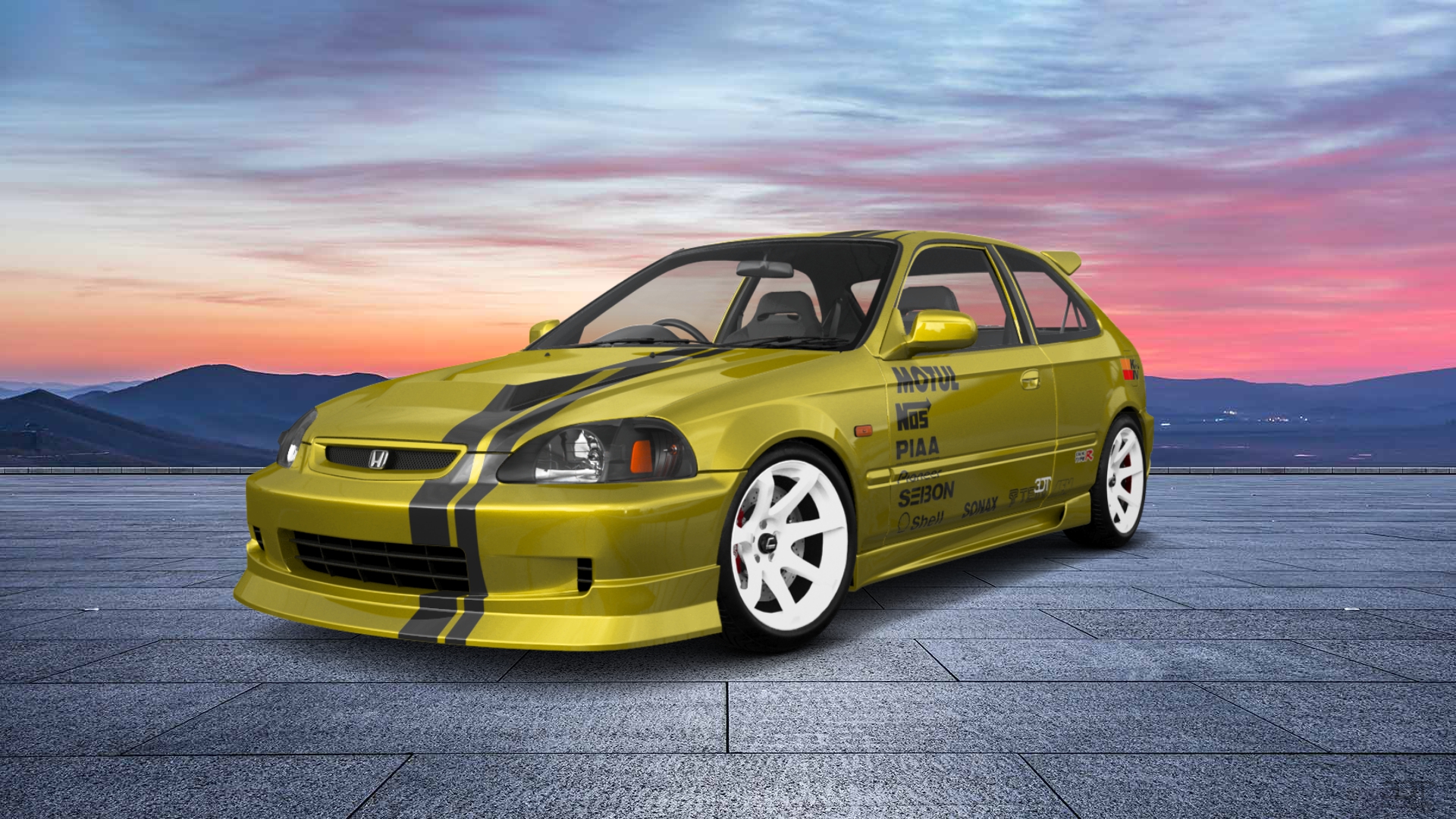 Honda Civic 3 Door Hatchback 1997 tuning