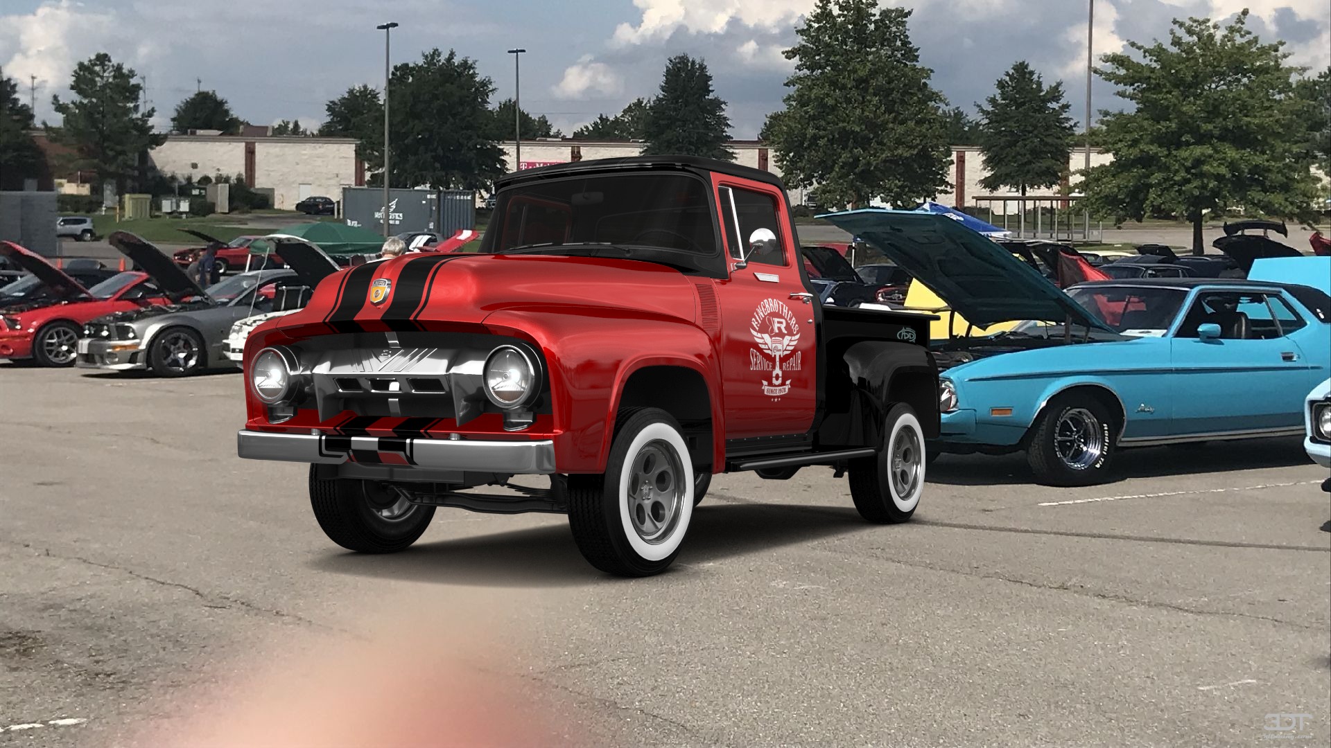 Ford F-100 2 Door truck 1956 tuning