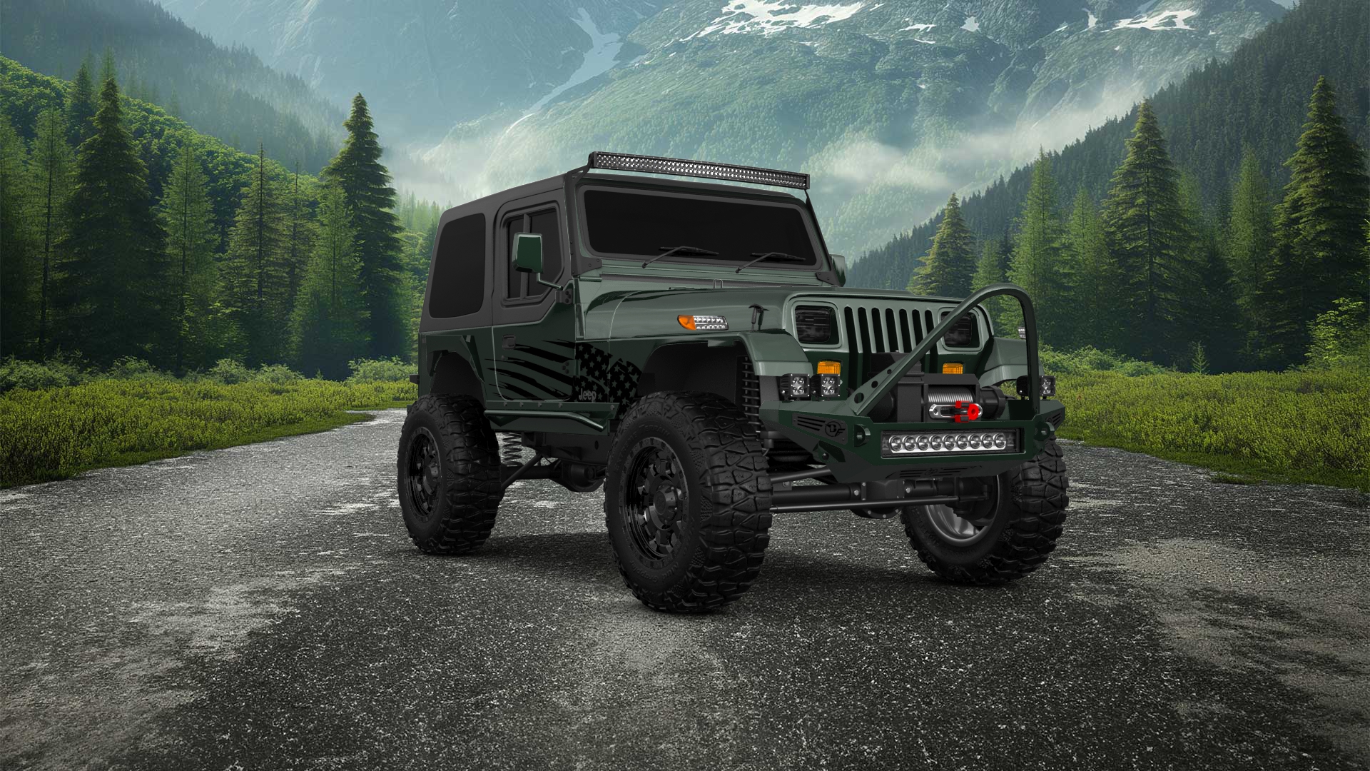 Jeep Wrangler YJ 2 Door SUV 1990
