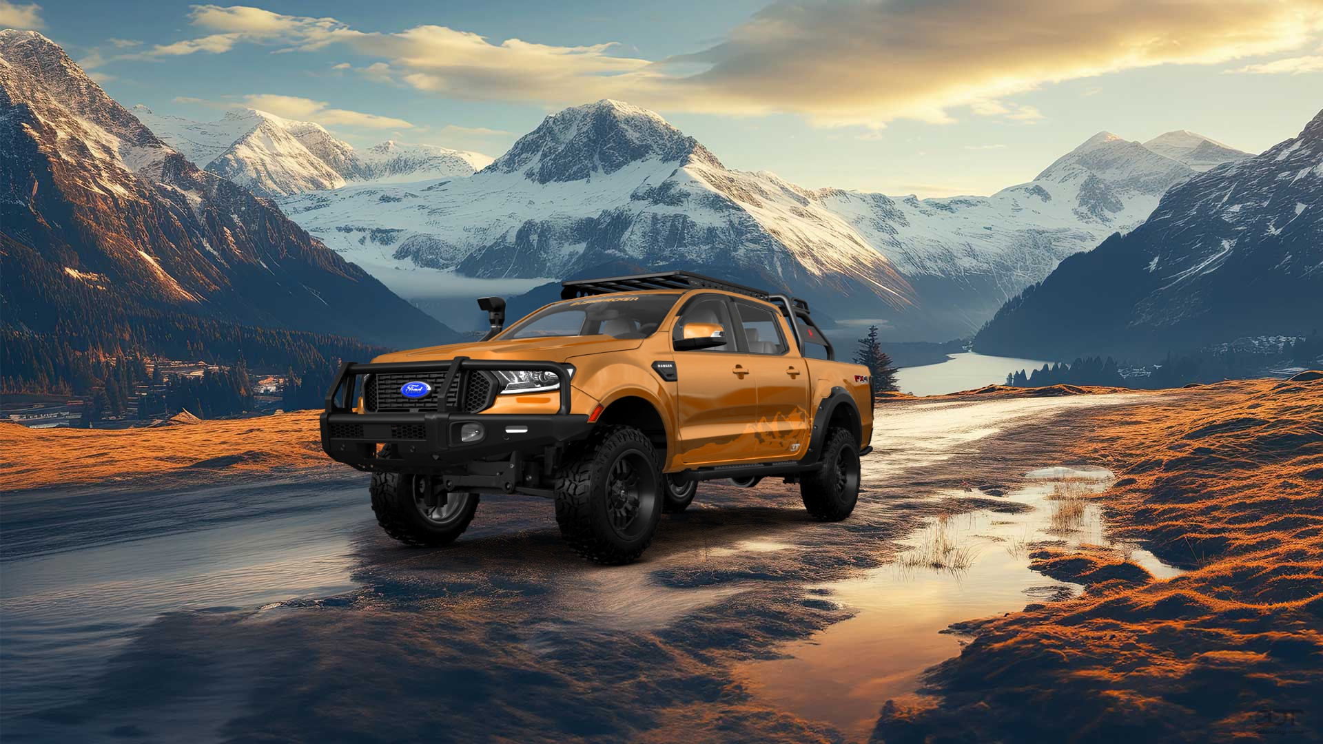 Ford Ranger 4 Door pickup truck 2019 tuning