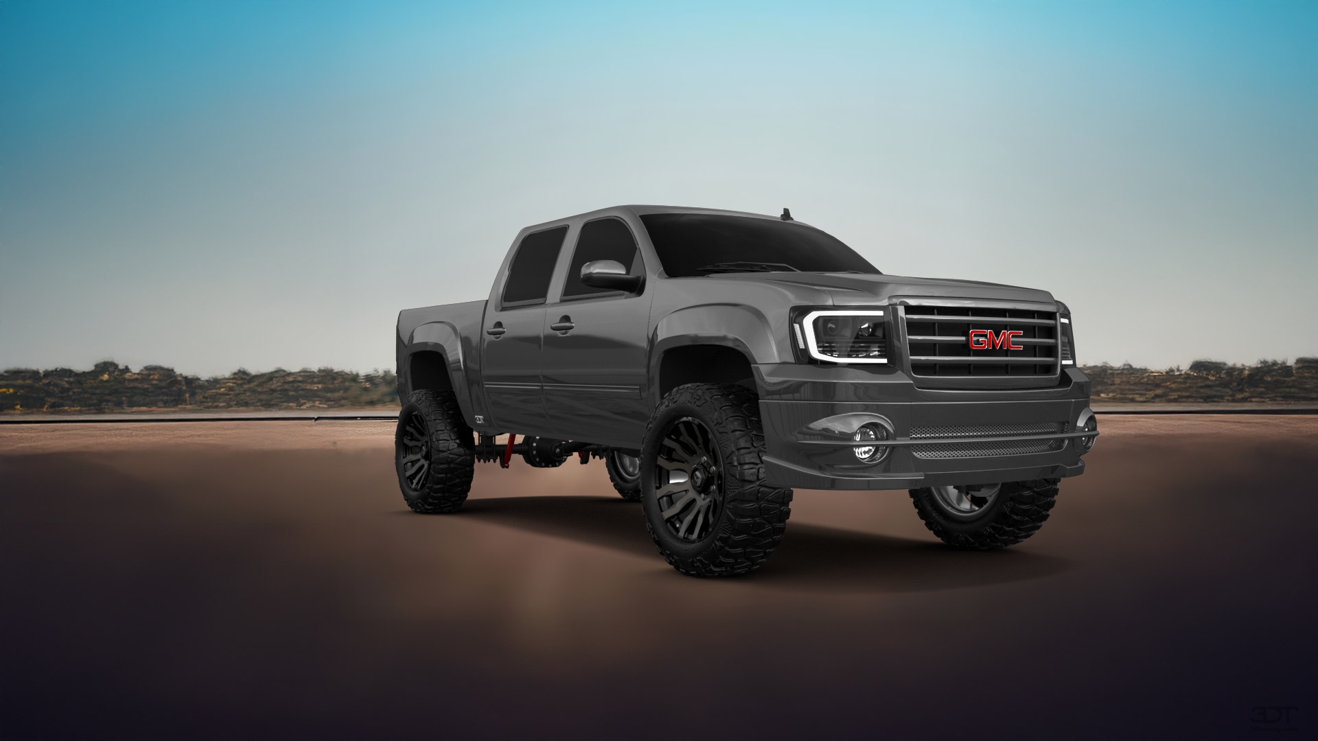 GMC Sierra 1500 Crew Cab 5.8 ft box 4 Door pickup truck 2007 tuning