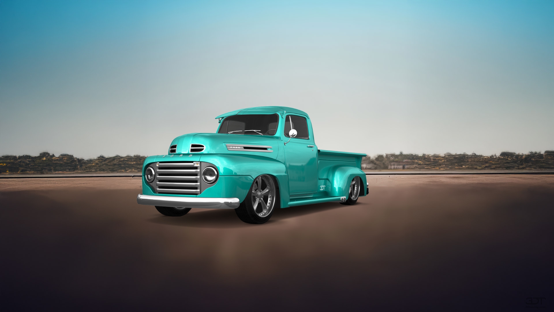 Ford F1 2 Door pickup truck 1949 tuning