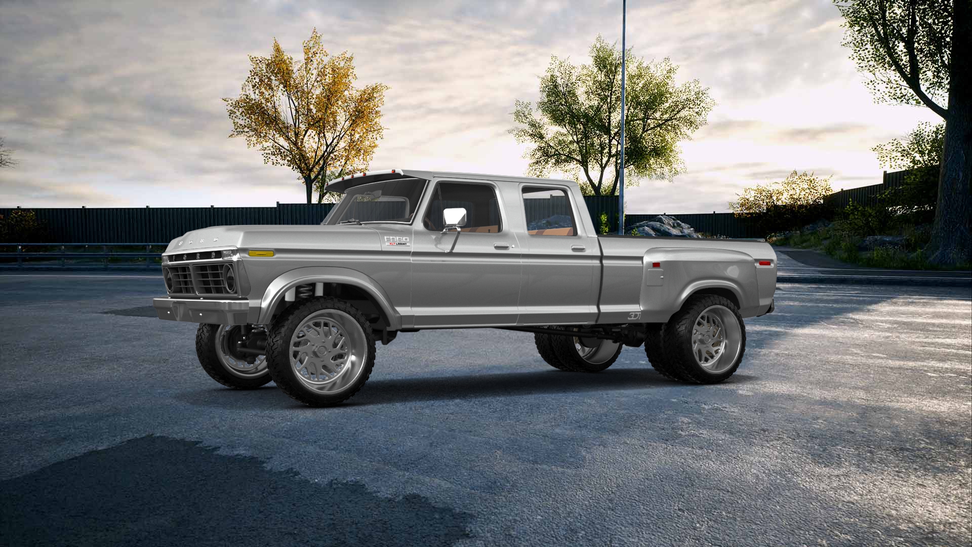 Ford F-350 Dually 4 Door pickup truck 1973 tuning