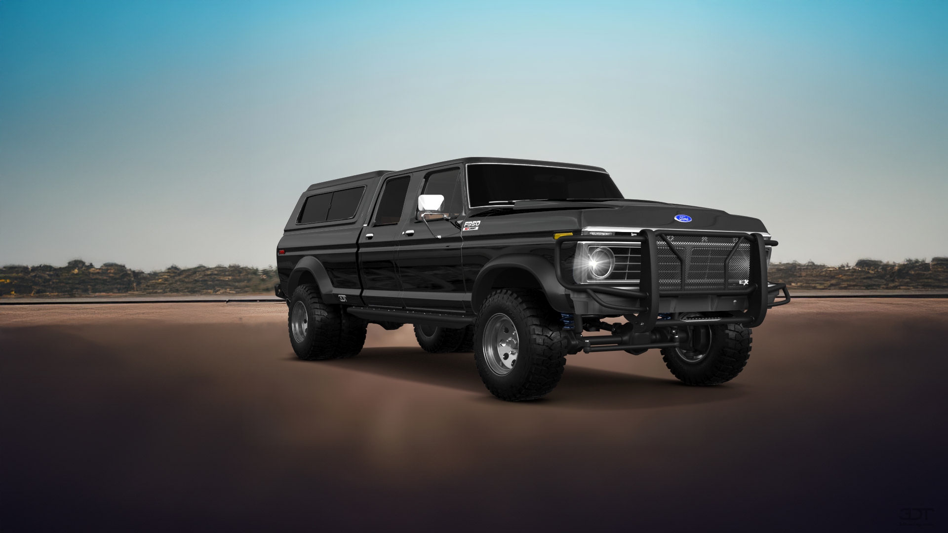 Ford F-350 Dually 4 Door pickup truck 1973 tuning