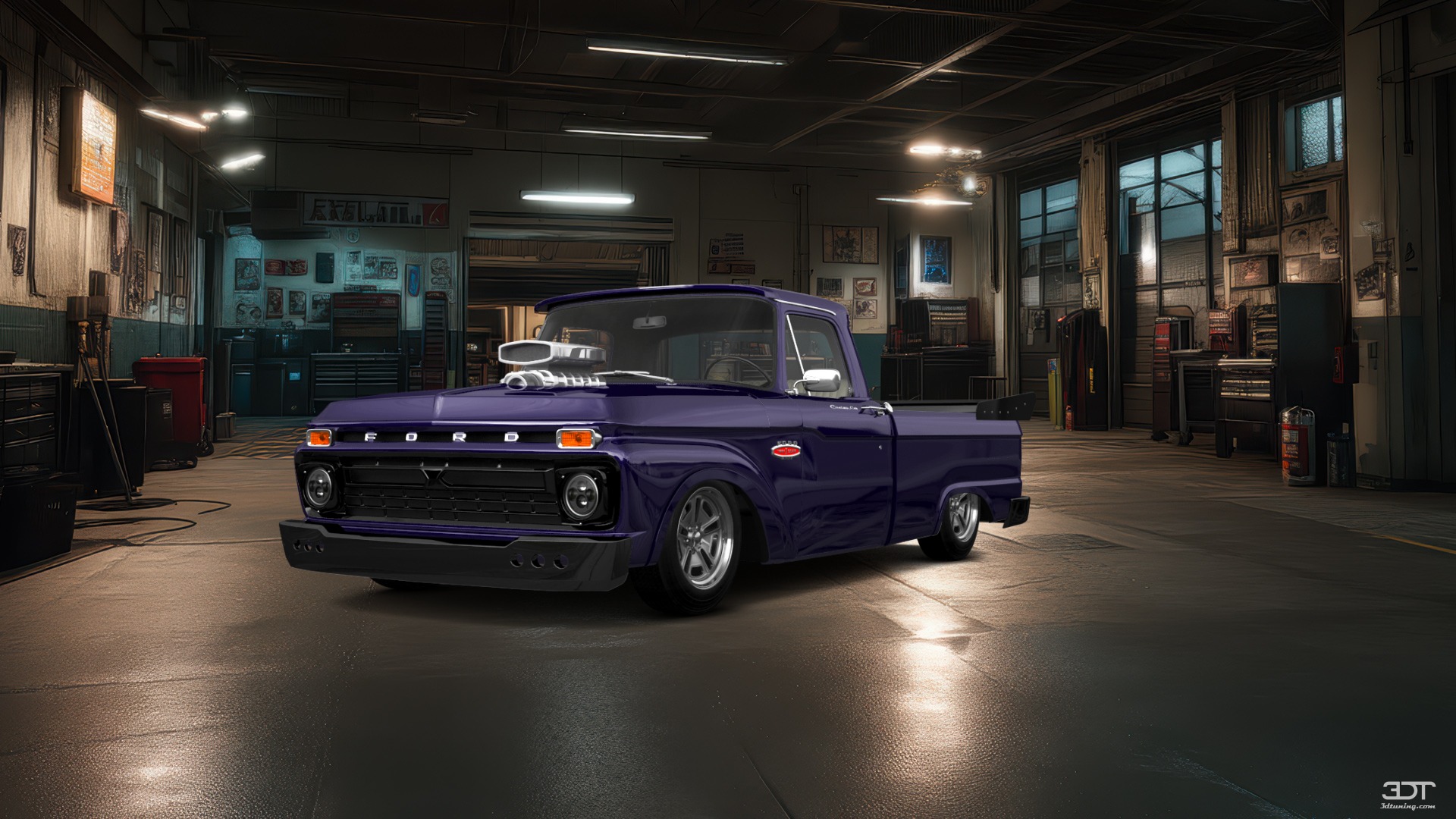 Ford F-100 Custom Cab 2 Door pickup truck 1966 tuning