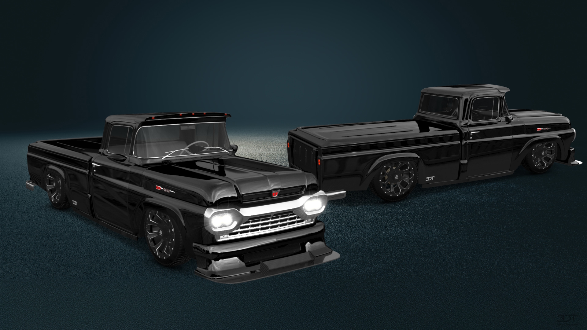 Ford F-100 2 Door pickup truck 1960 tuning
