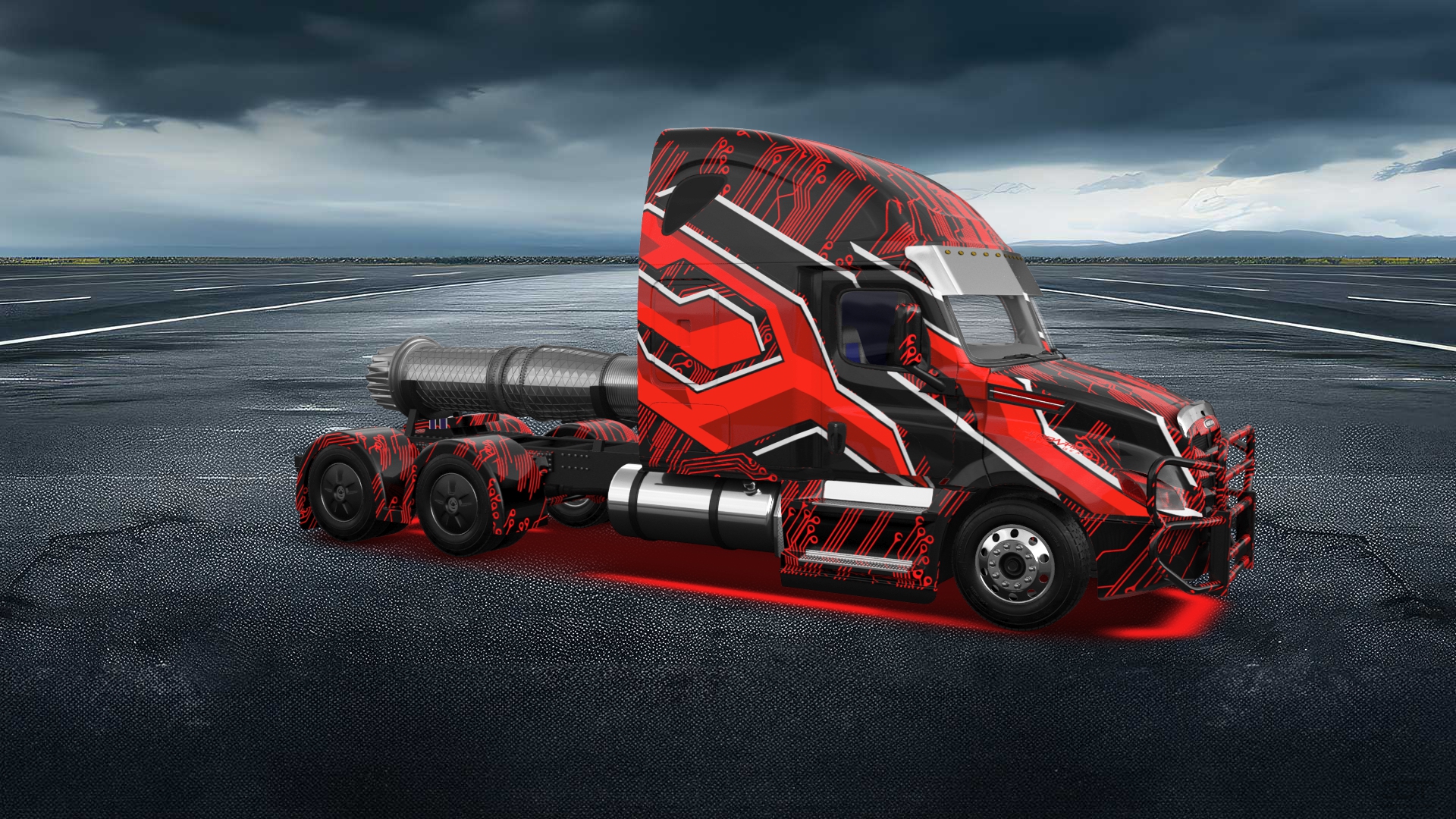 Freightliner Cascadia Sleeper Cab Truck 2018 tuning