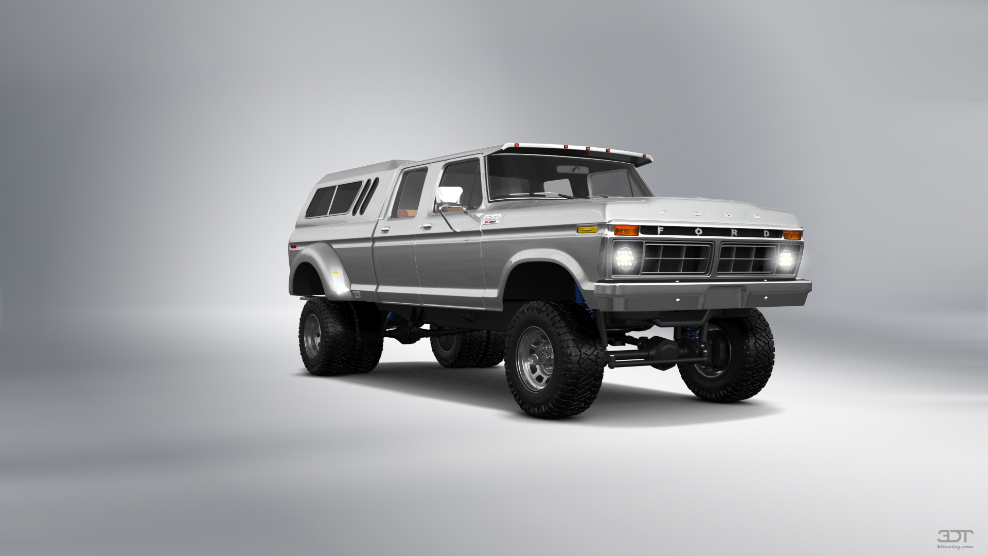 Ford F-350 Dually 4 Door pickup truck 1973 tuning