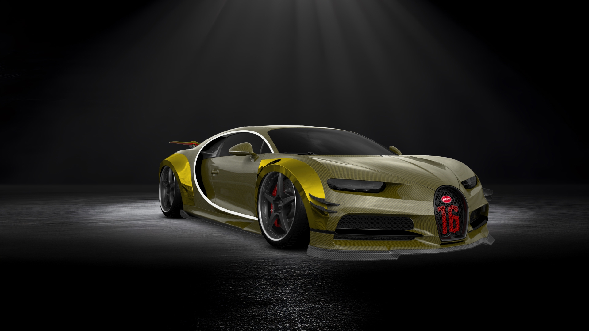 Bugatti Chiron 2 Door Coupe 2016 tuning