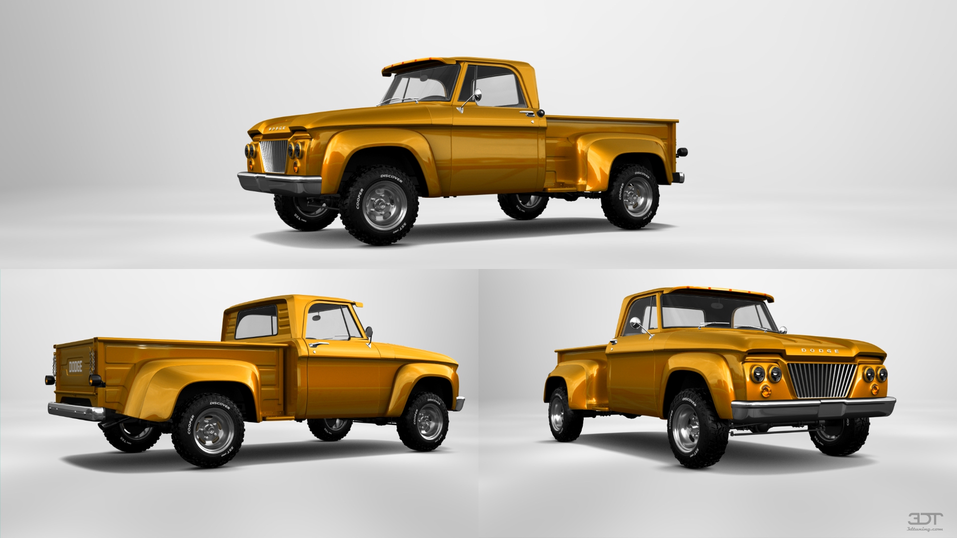 Dodge D-100 Stepside 2 Door pickup truck 1961 tuning