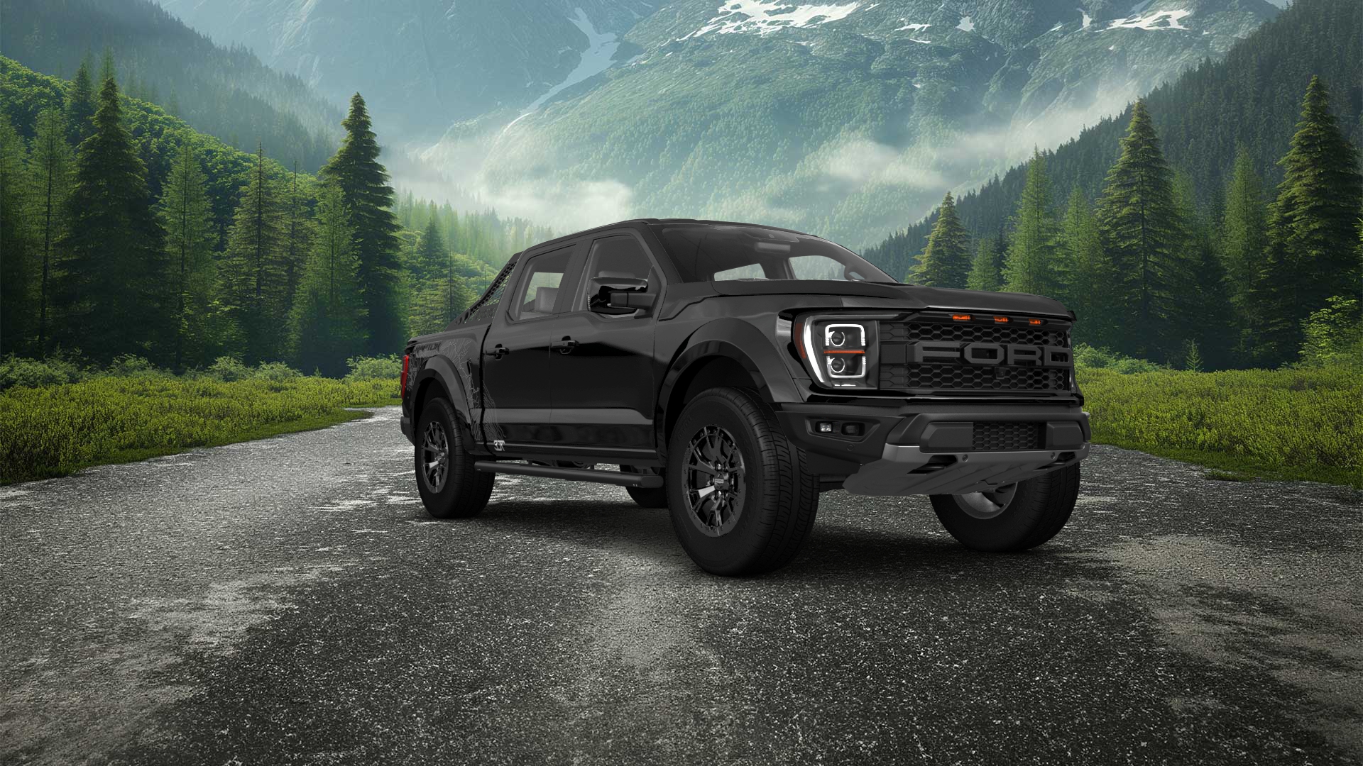 Ford F-150 Raptor 4 Door pickup truck 2021 tuning