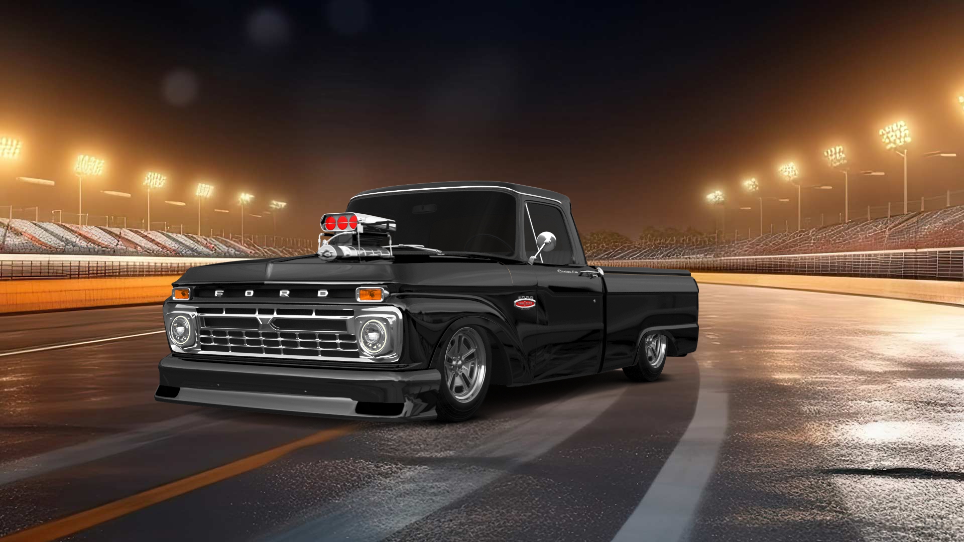 Ford F-100 Custom Cab 2 Door pickup truck 1966
